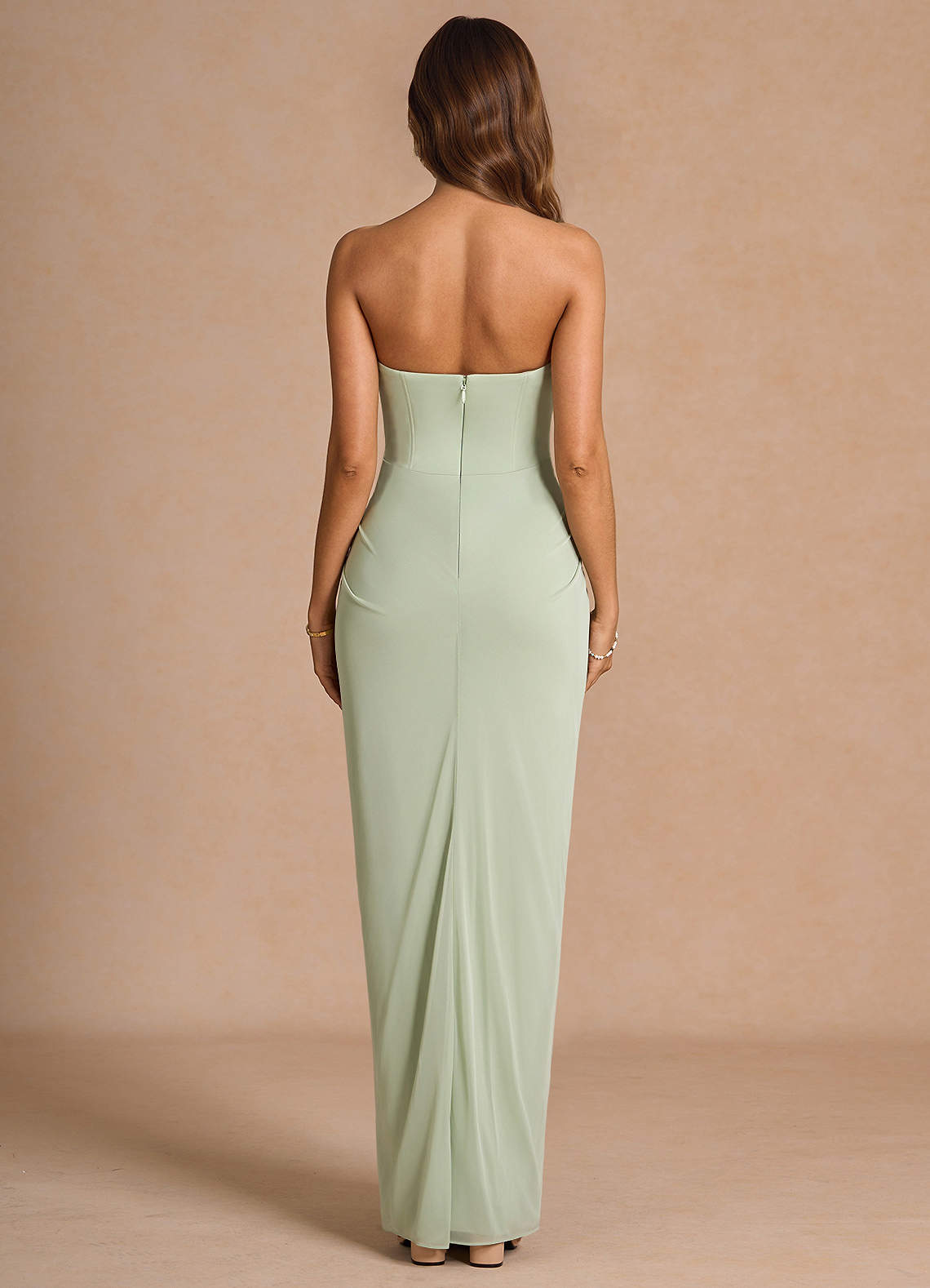 Anais Light Green Maxi Dress  Dress - WSBYTLP