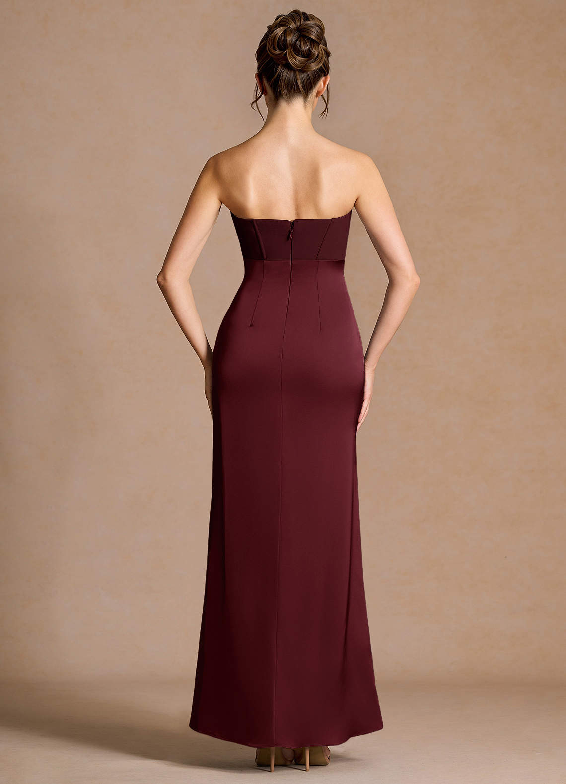 Selene Wine Maxi Dress  Dress - WSBYTLP