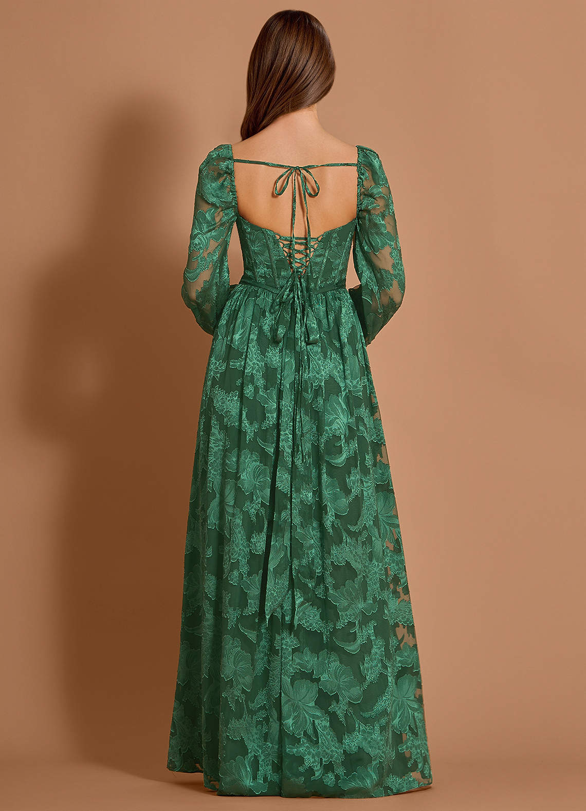 Aniyah Dark Green Maxi Dress  Dress - WSBYTLP