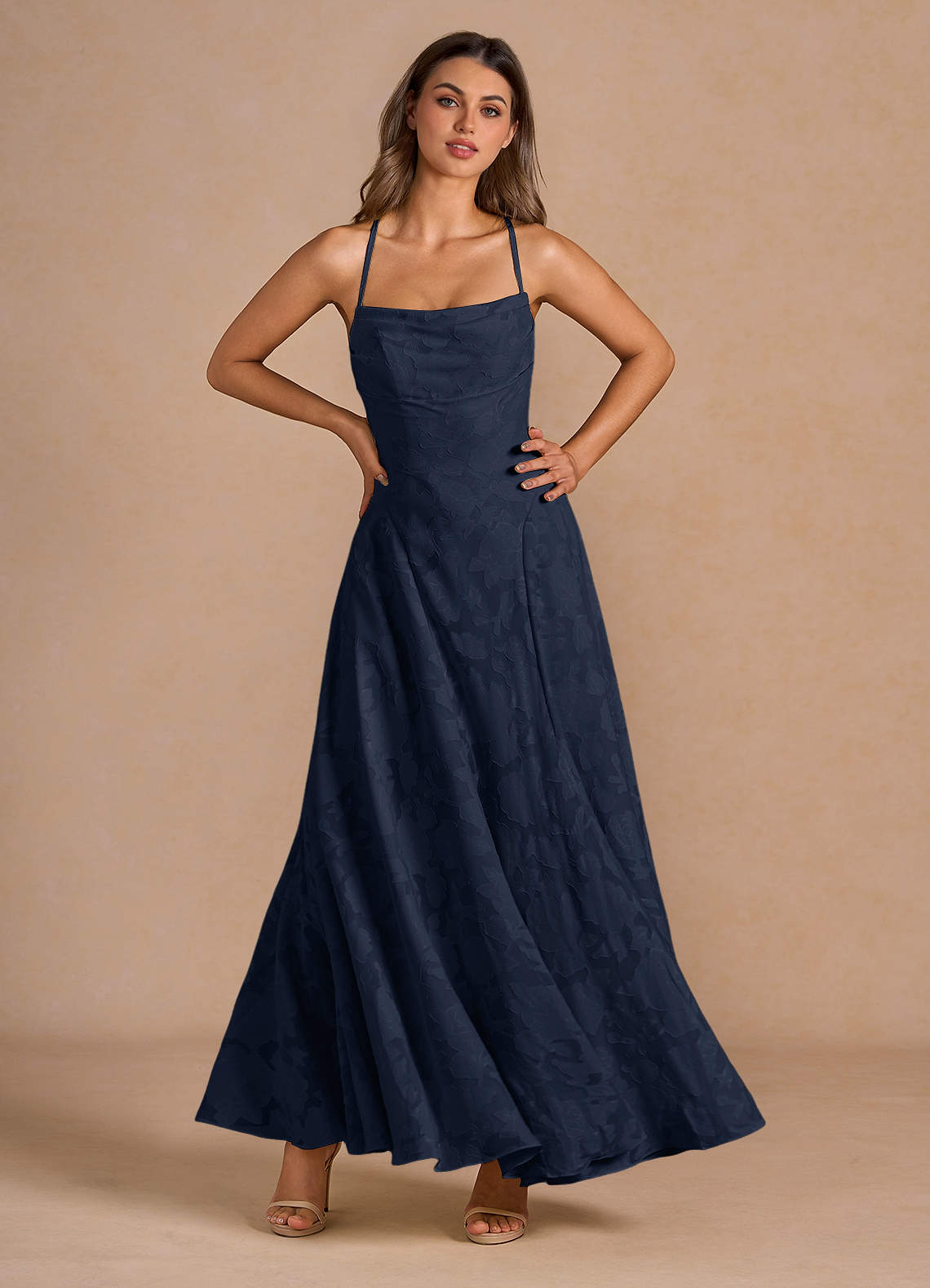 Irelia Navy Maxi Dress  Dress - WSBYTLP