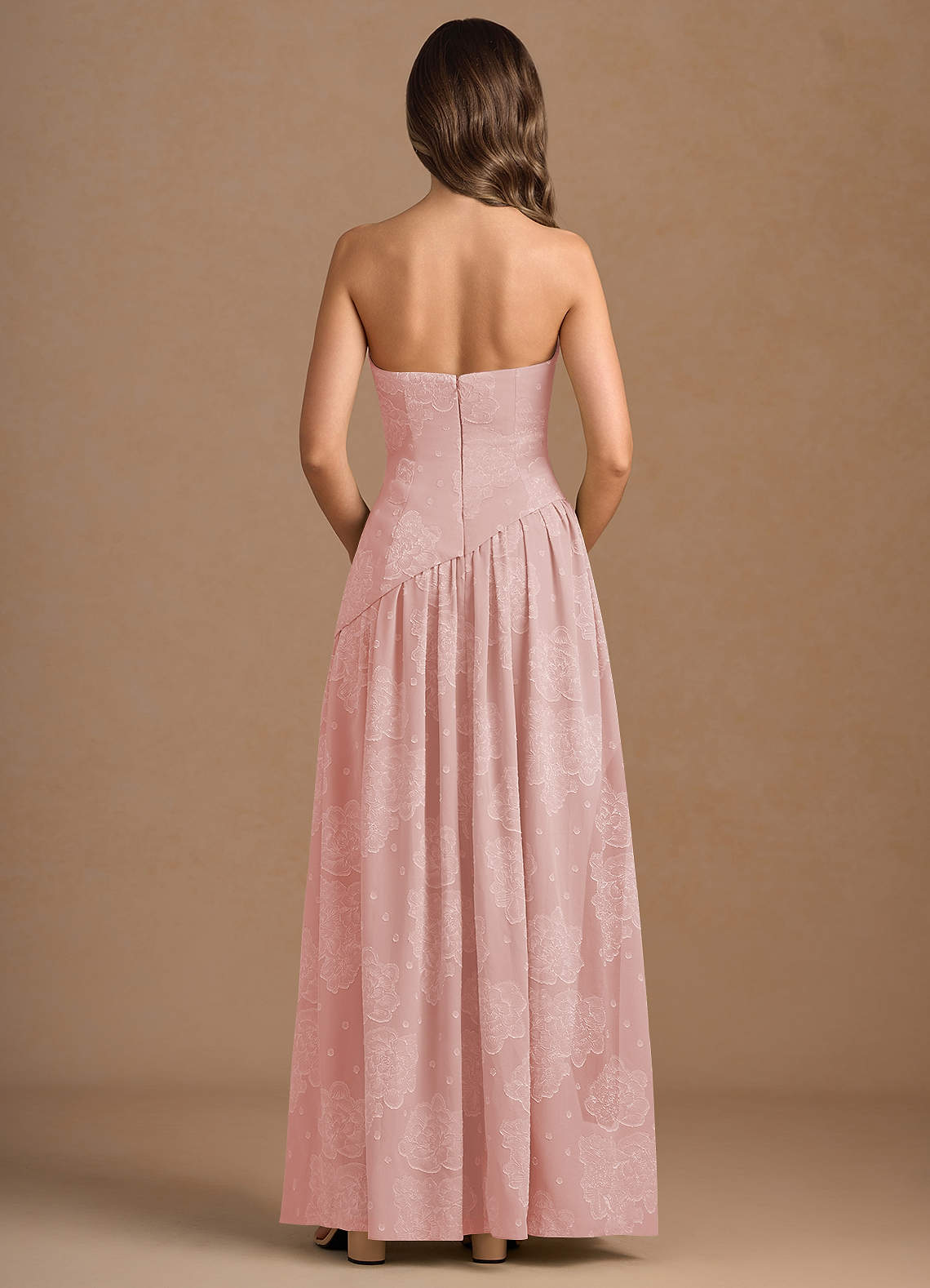 Marcella Powder Pink Maxi Dress  Dress - WSBYTLP