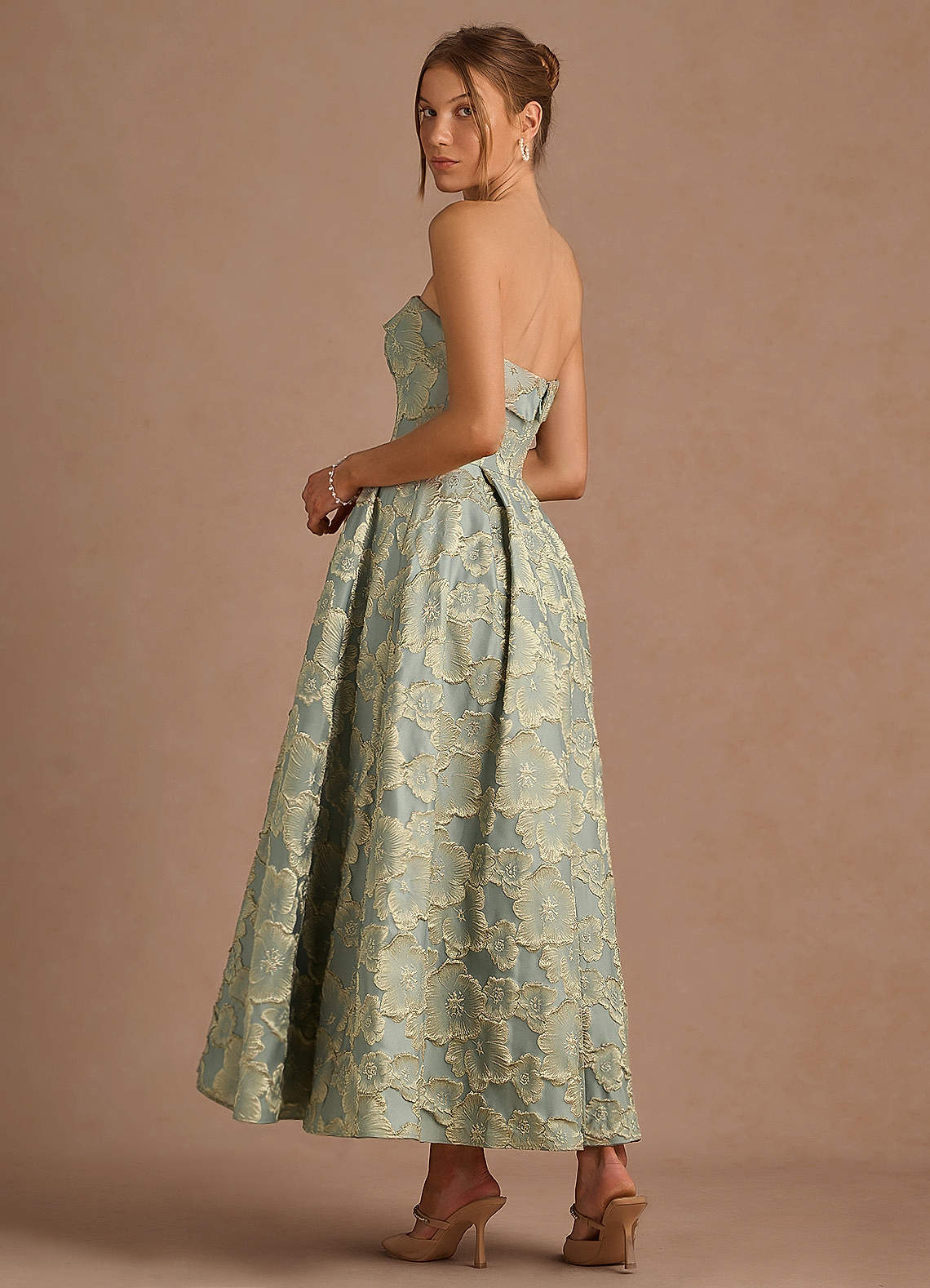 Florentine Blue Maxi Dress  Dress - WSBYTLP