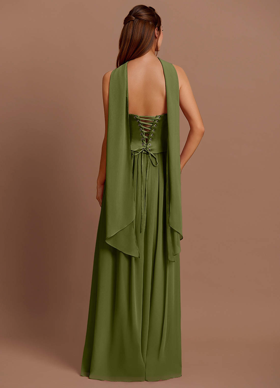 Cadence Olive Maxi Dress  Dress - WSBYTLP