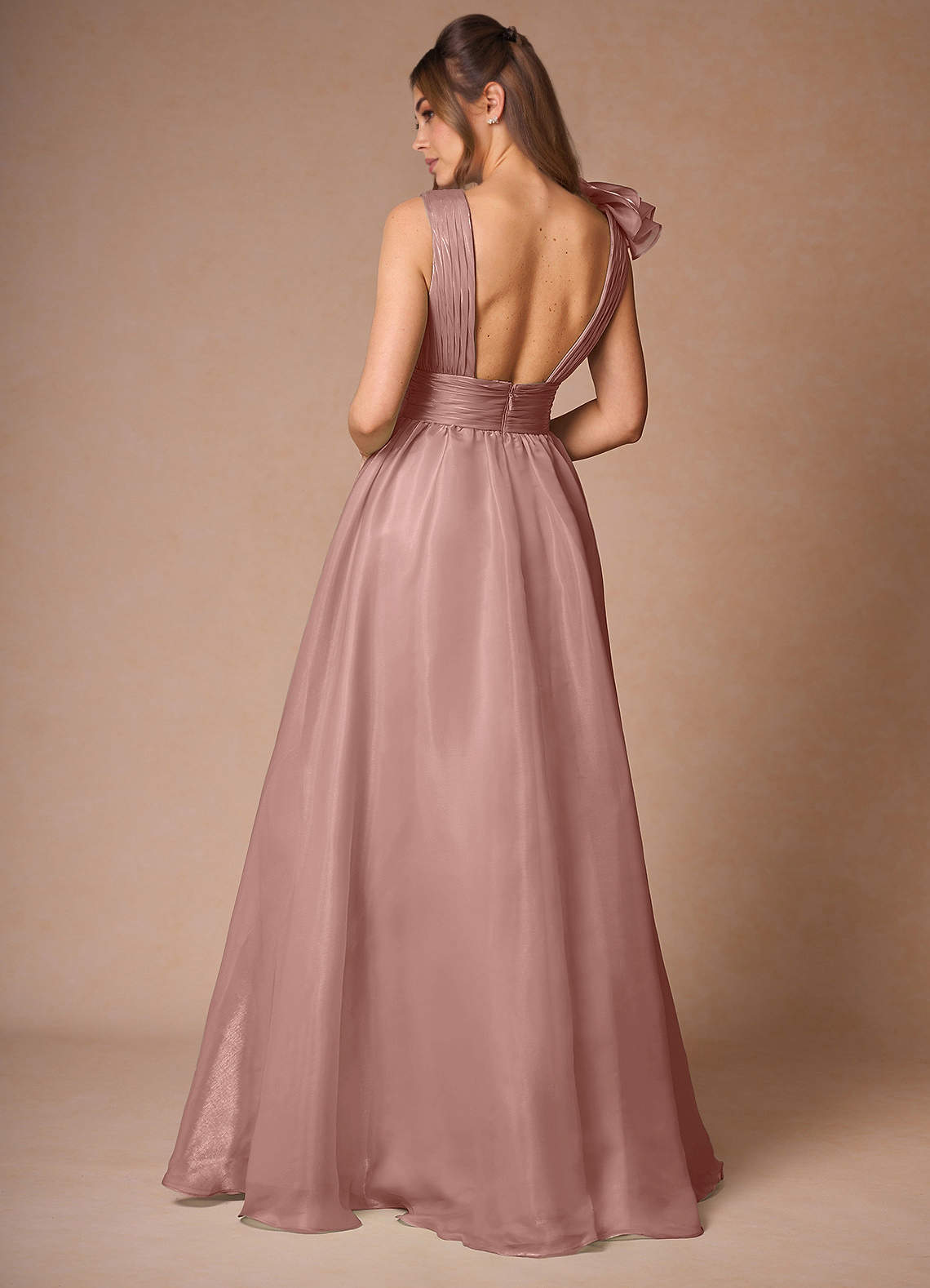 Vespera Pink Ruffles Gown  Dress - WSBYTLP