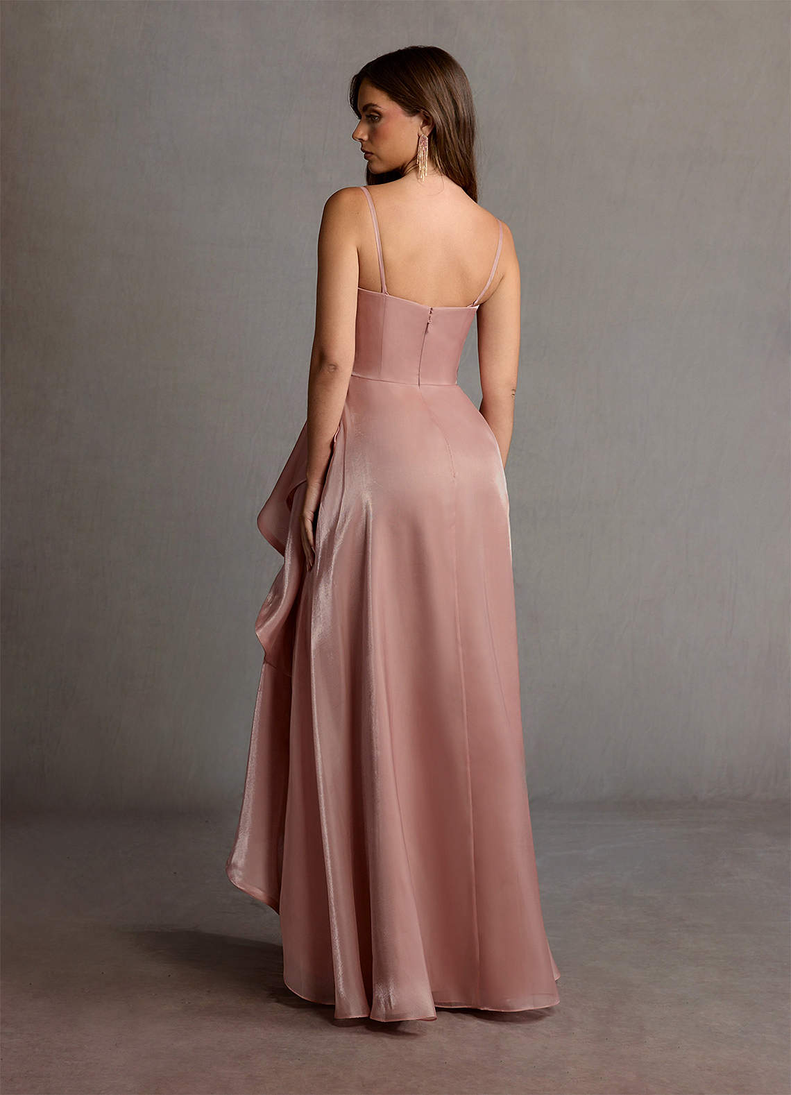 Enya Pink Handkerchief Gown  Dress - WSBYTLP