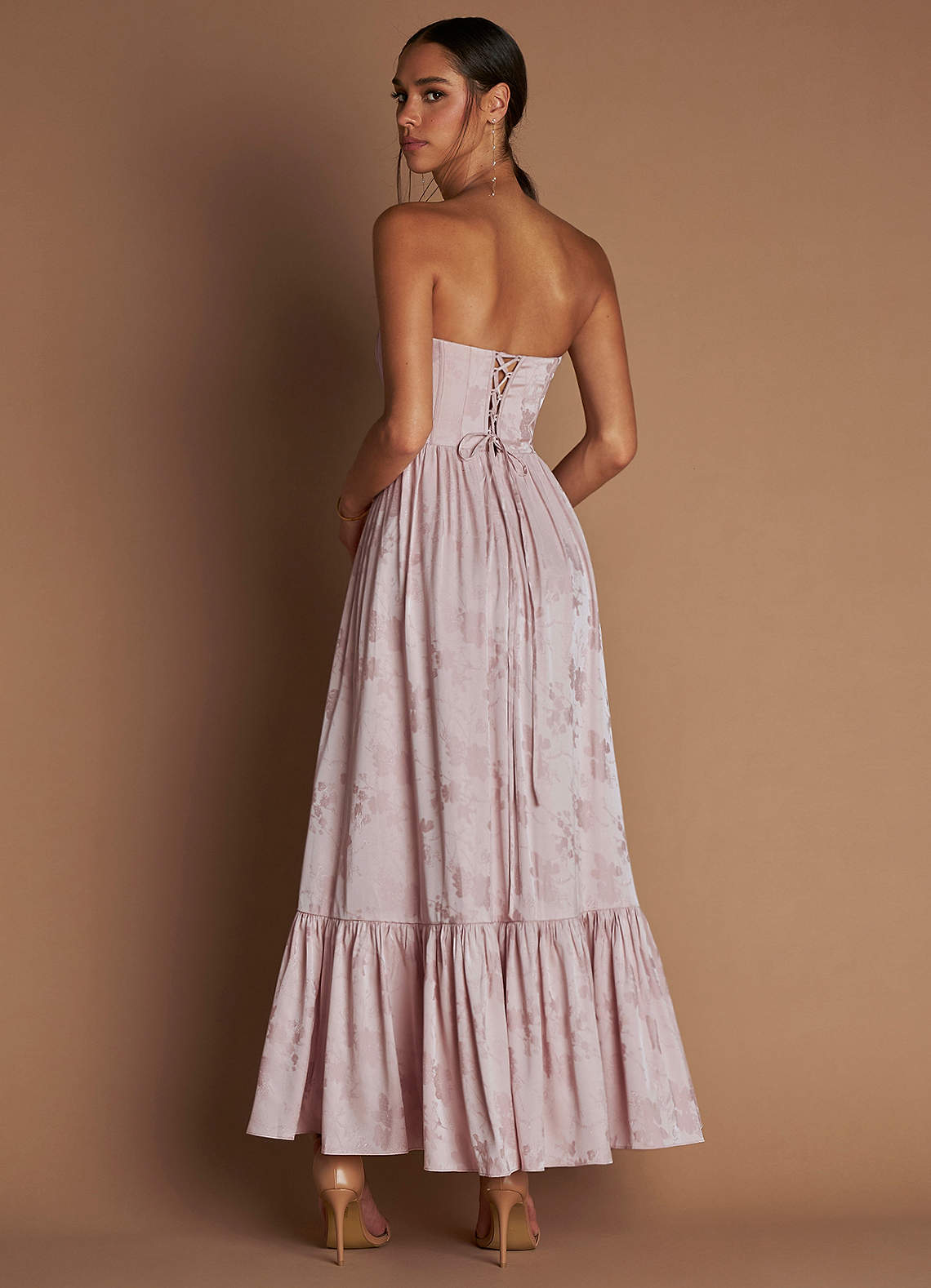 Floria Soft Pink Maxi Dress  Dress - WSBYTLP