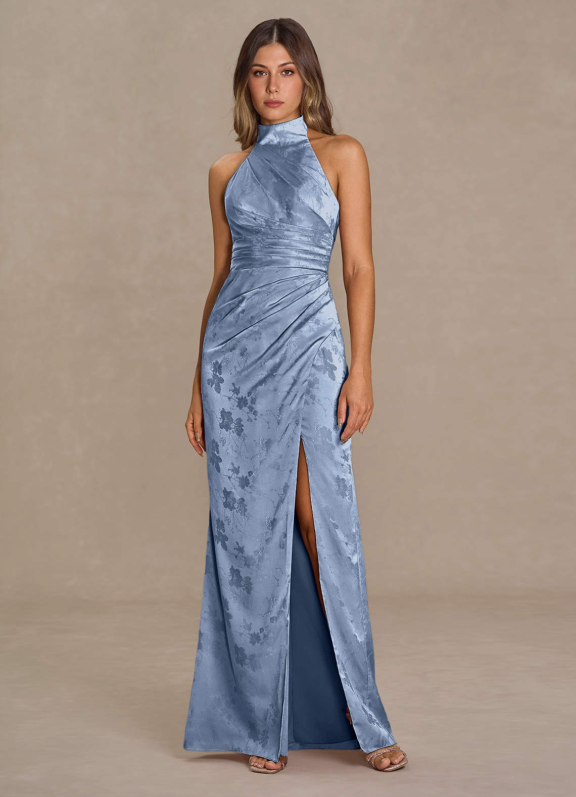 Rosalind Powder Blue Maxi Dress  Dress - WSBYTLP