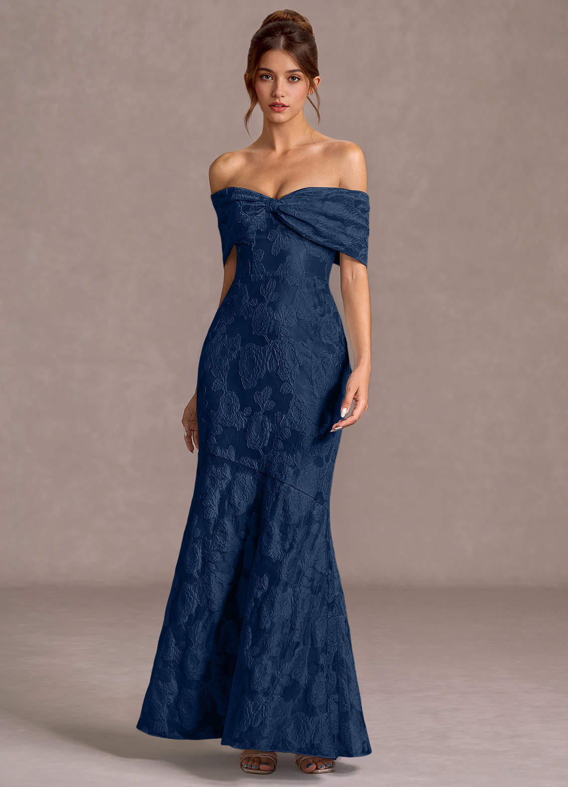 Valoria  Dark Navy Maxi Dress  Dress - WSBYTLP