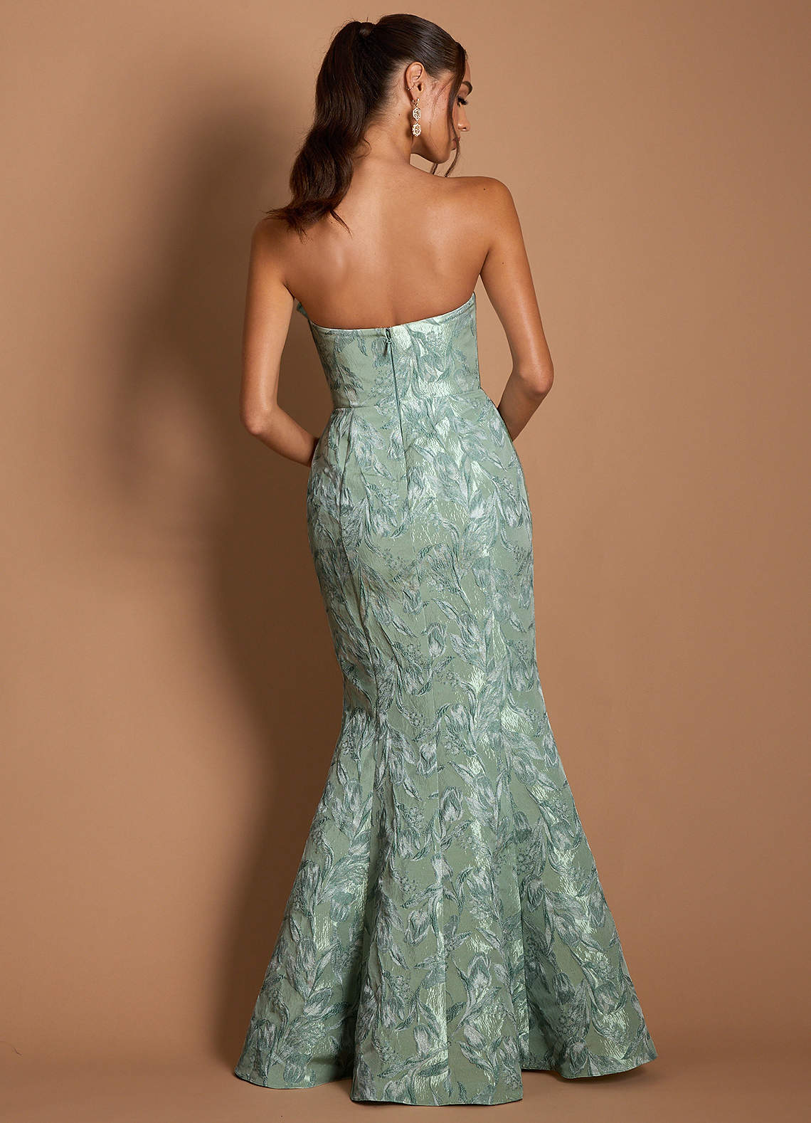 Justine Silver Sage Gown  Dress - WSBYTLP