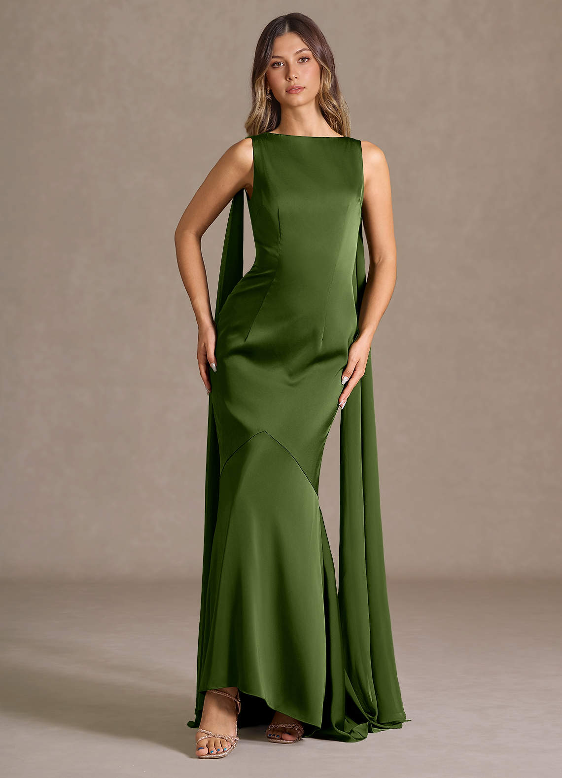 Wynne Olive Maxi Dress  Dress - WSBYTLP