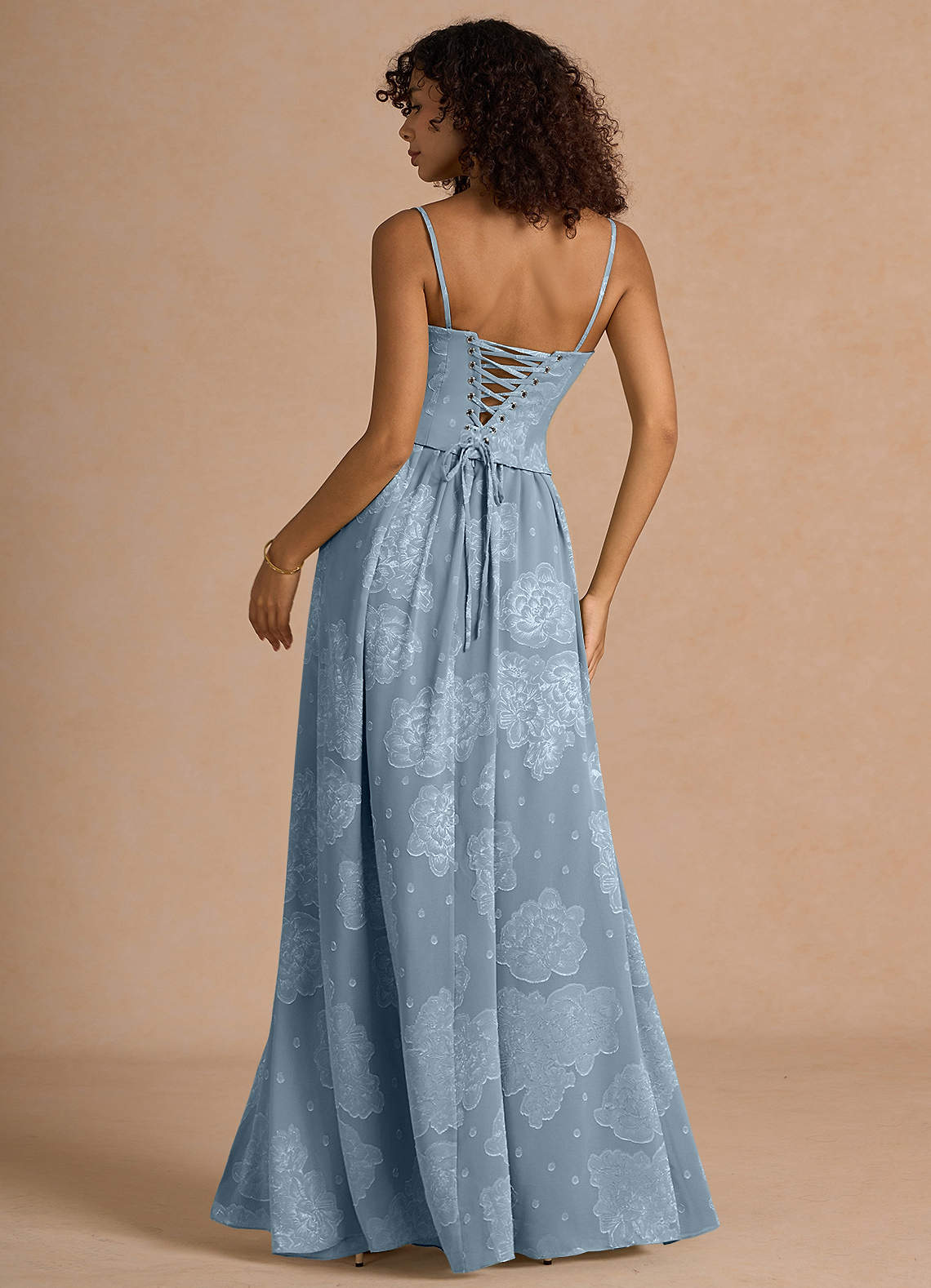Isaura Powder Blue Maxi Dress  Dress - WSBYTLP