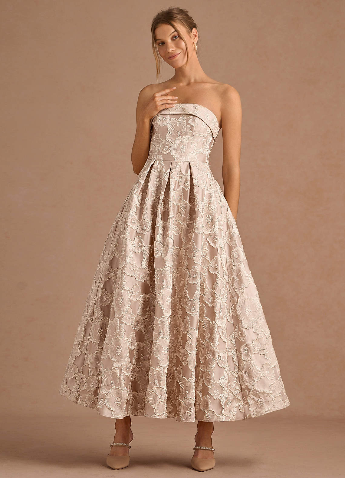 Florentine Vintage Blush Maxi Dress  Dress - WSBYTLP