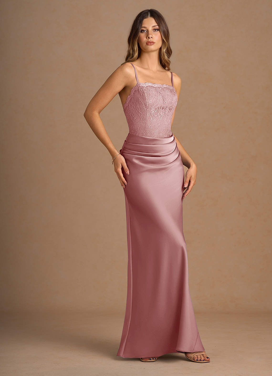 Arlise Light Pink Maxi Dress  Dress - WSBYTLP