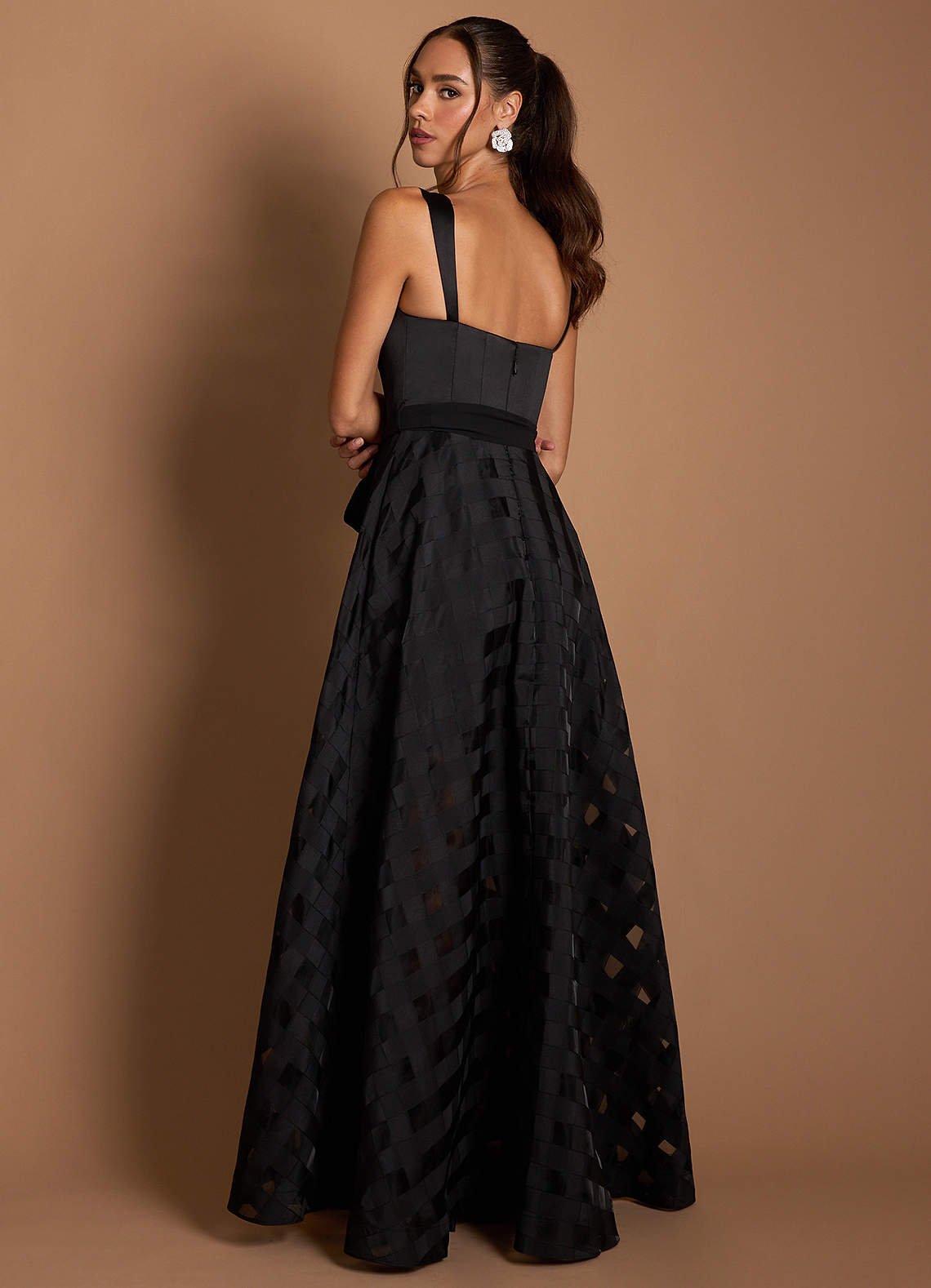 Zara Black Maxi Dress  Dress - WSBYTLP