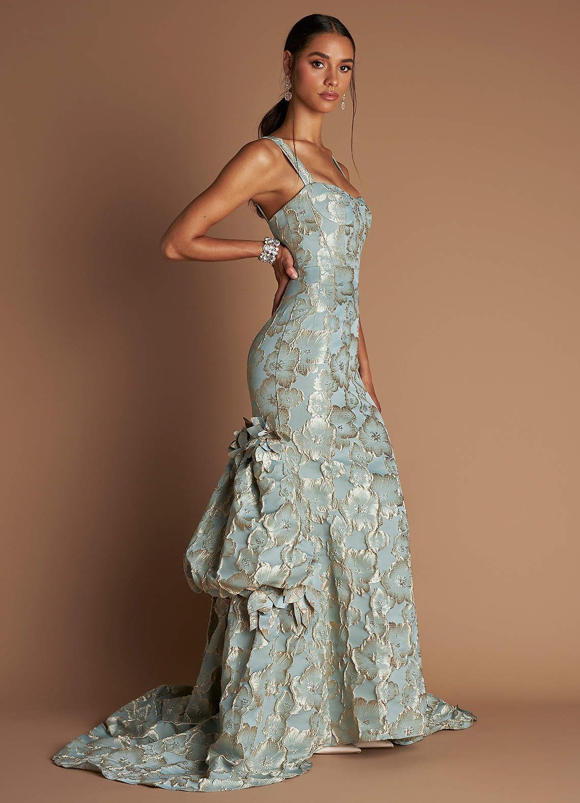 Meghan Vintage Blue Gown  Dress - WSBYTLP