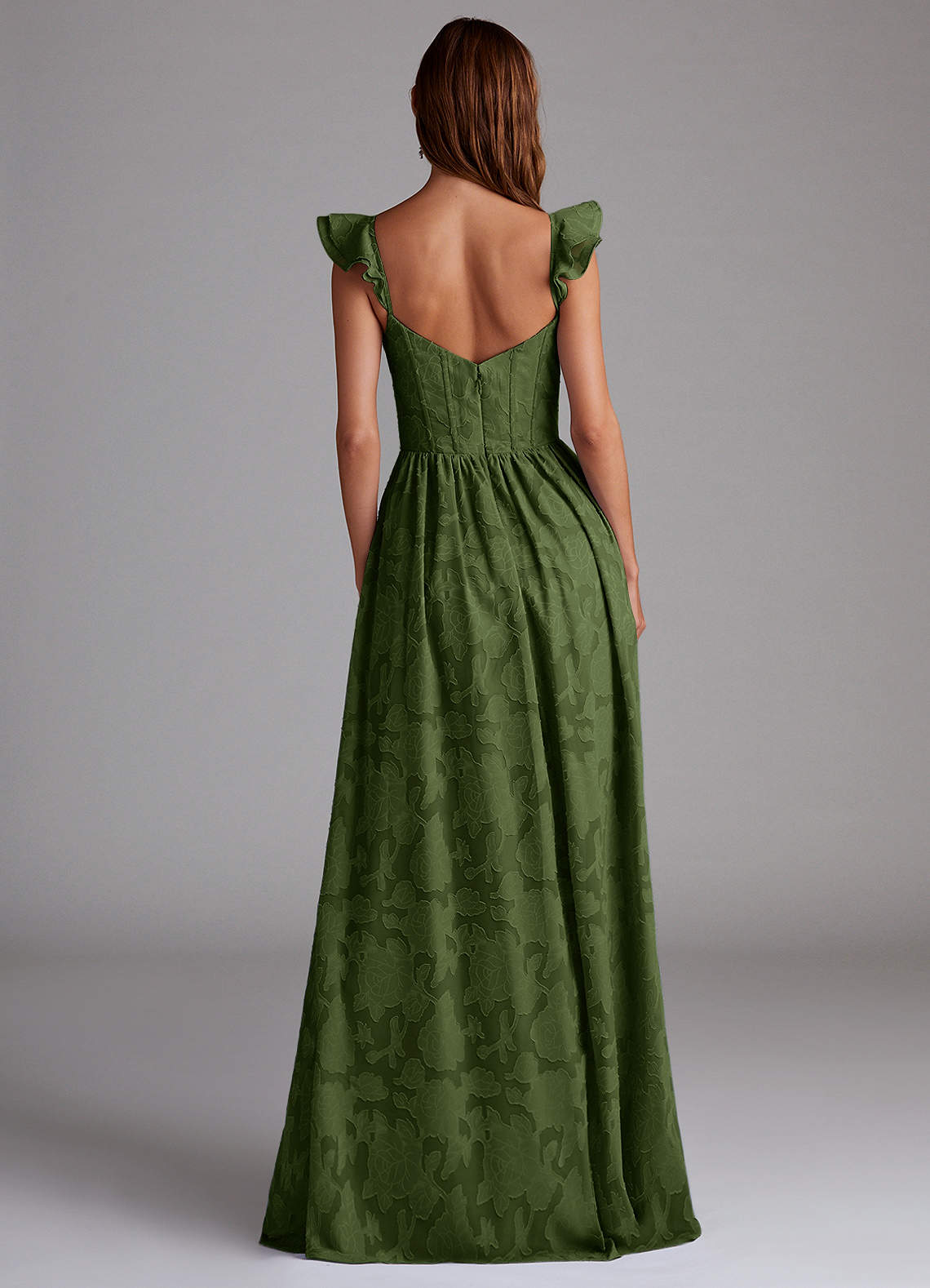 Denisse Olive Corset Maxi Dress  Dress - WSBYTLP