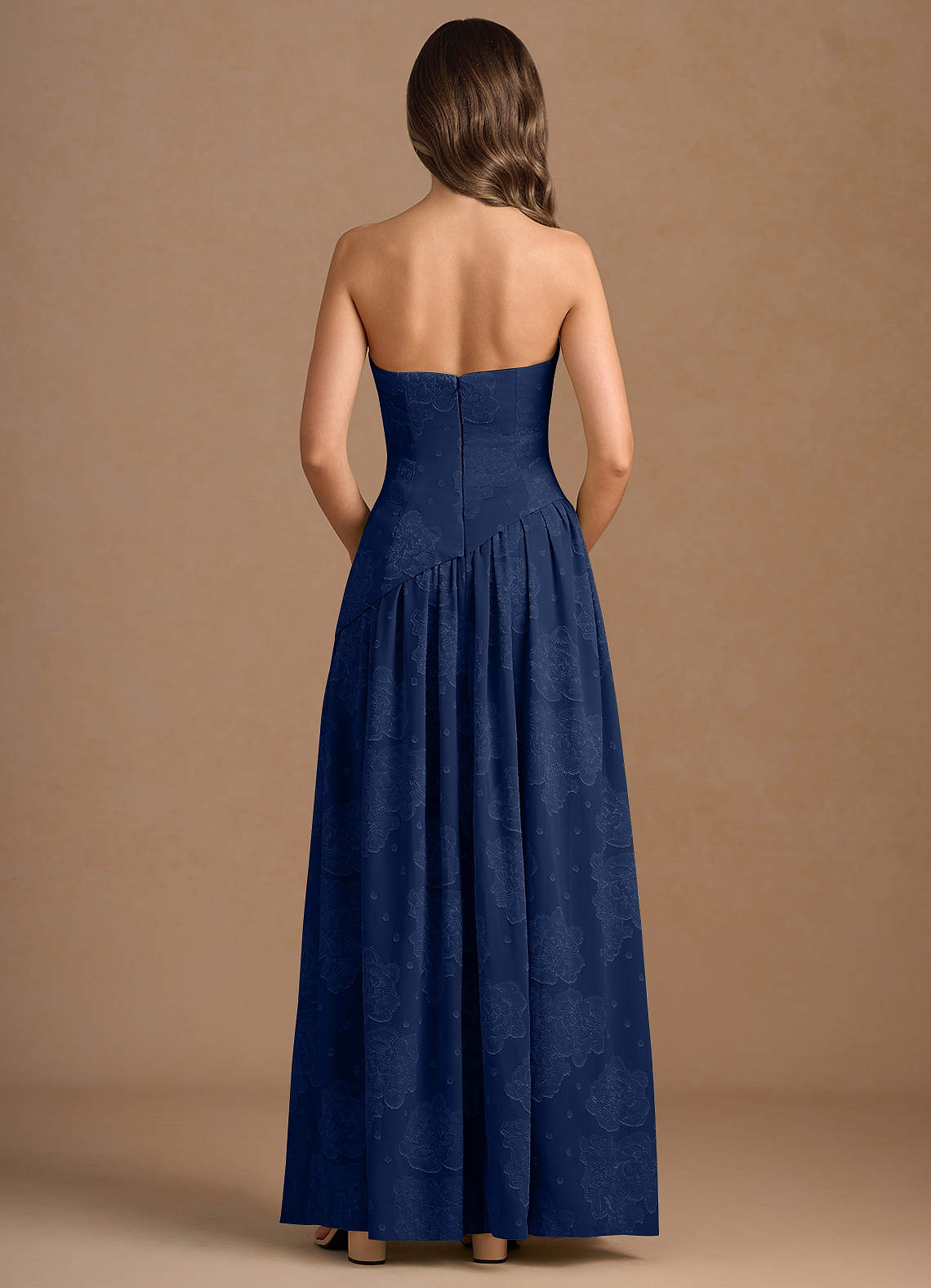 Marcella Navy Maxi Dress  Dress - WSBYTLP