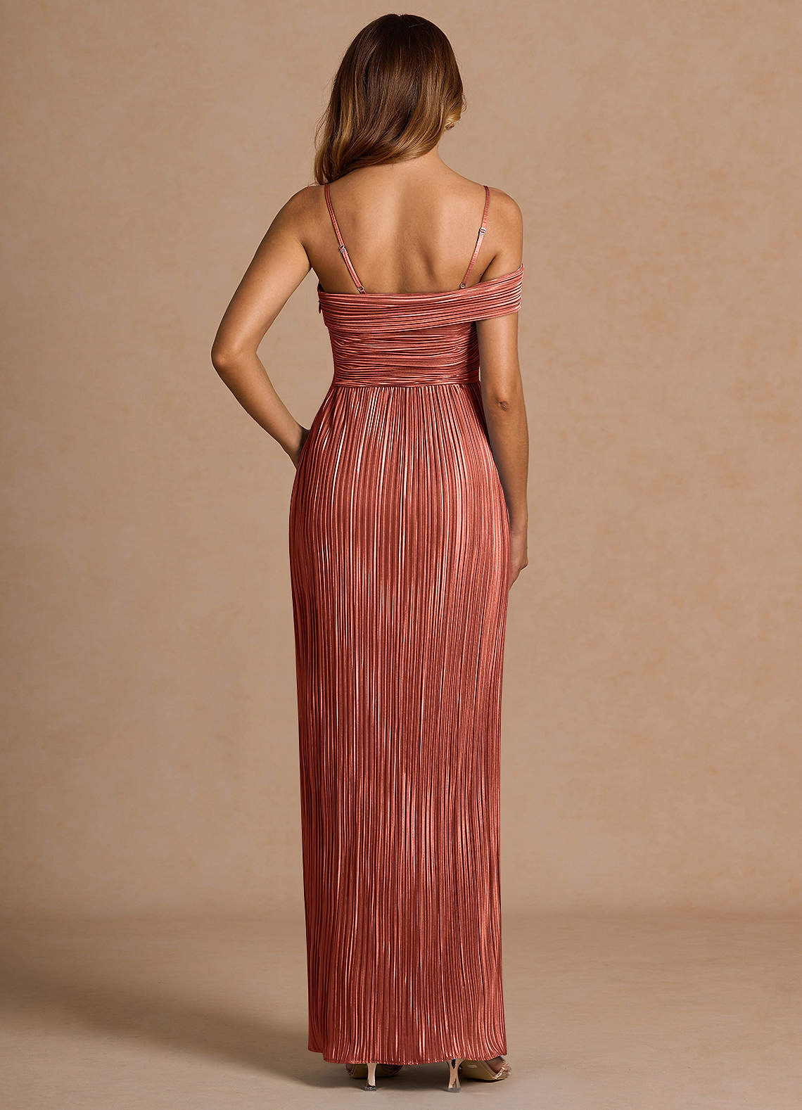 Isolde Terracotta Maxi Dress  Dress - WSBYTLP