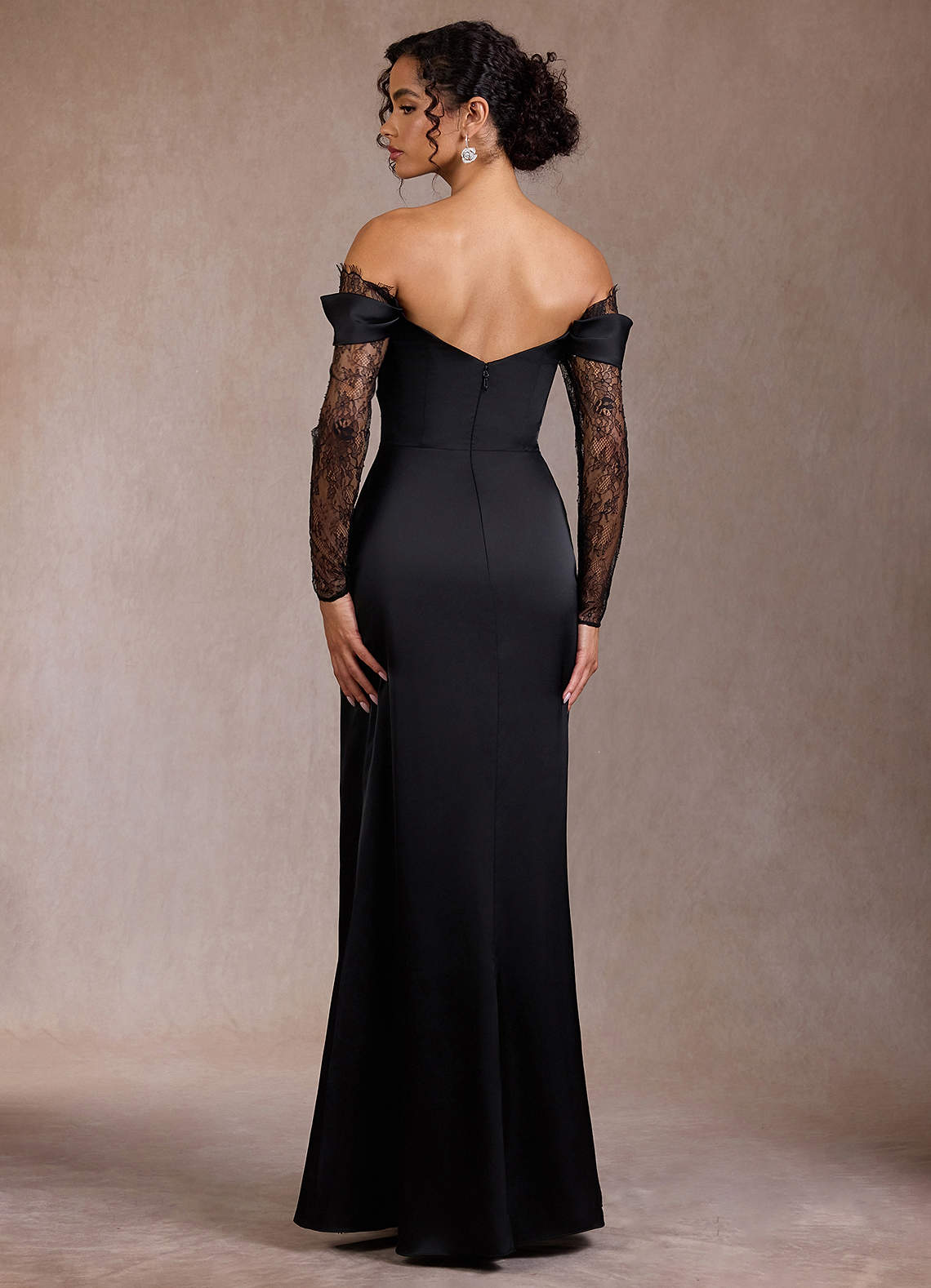 Gizela Black Lace Maxi Dress  Dress - WSBYTLP