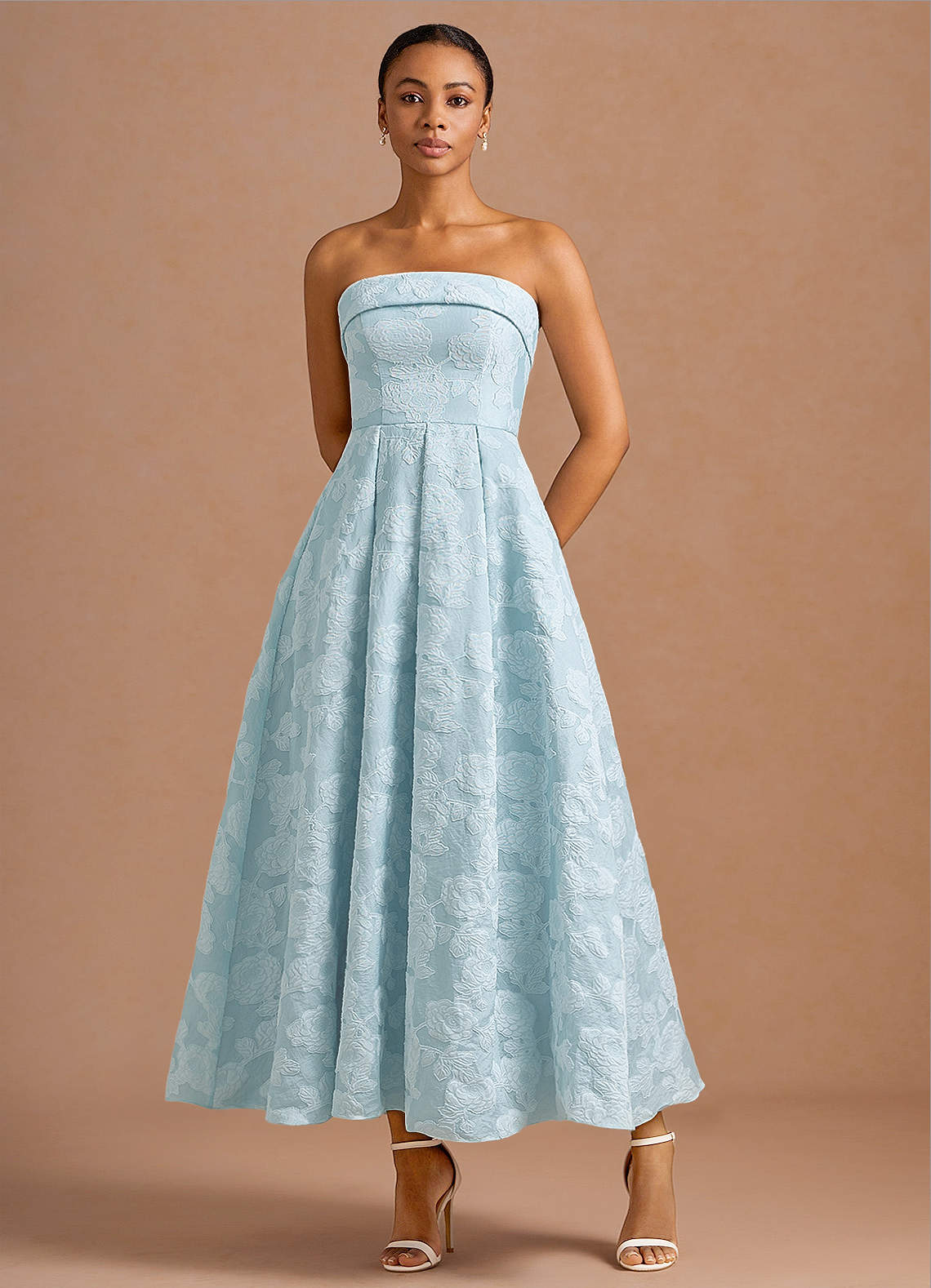Clementine Pale Blue Maxi Dress  Dress - WSBYTLP