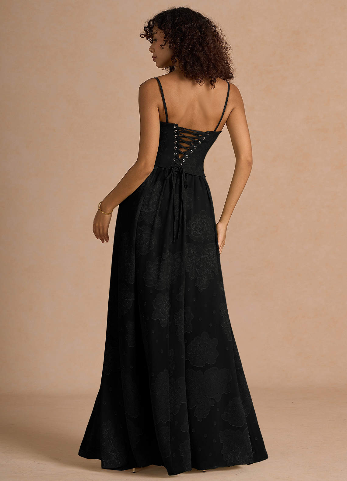 Isaura Black Maxi Dress  Dress - WSBYTLP