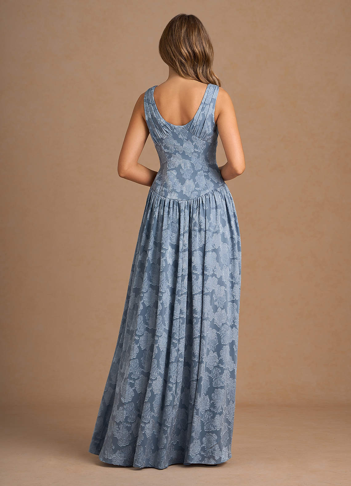 Lunara Dusty Blue Maxi Dress  Dress - WSBYTLP
