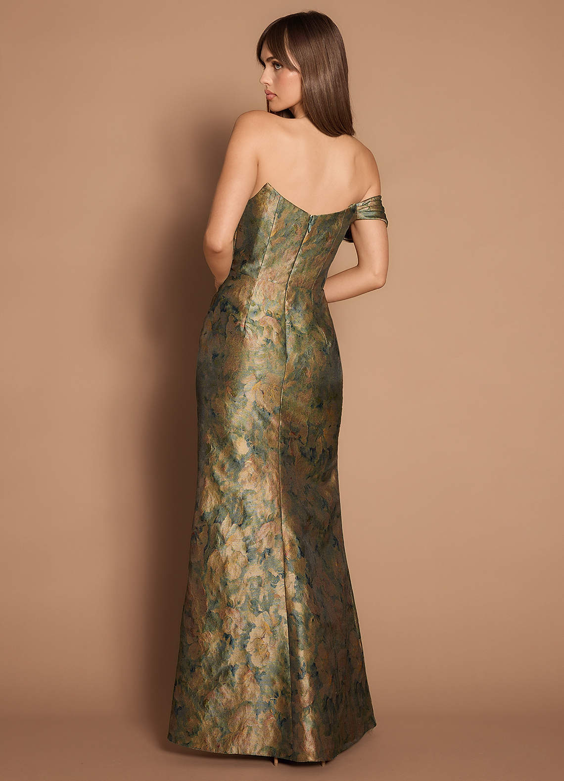 Amber Vintage Teal Gown  Dress - WSBYTLP