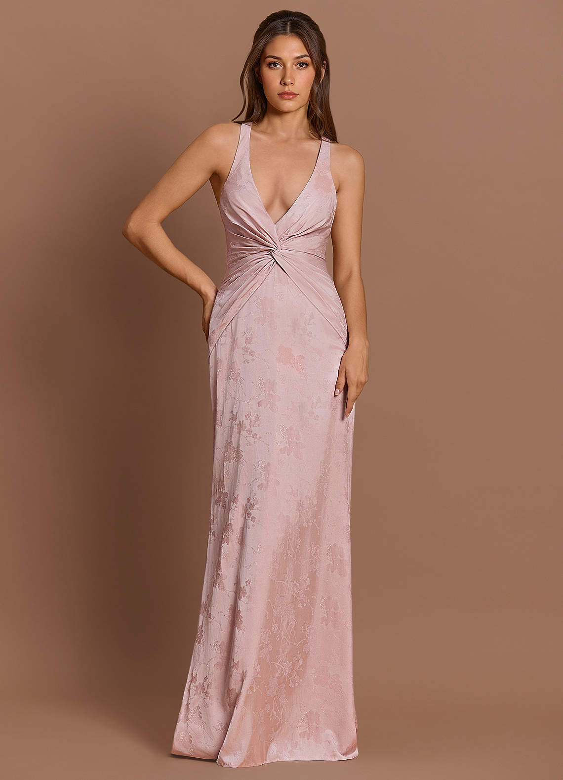 Ilaria Soft Pink Maxi Dress  Dress - WSBYTLP