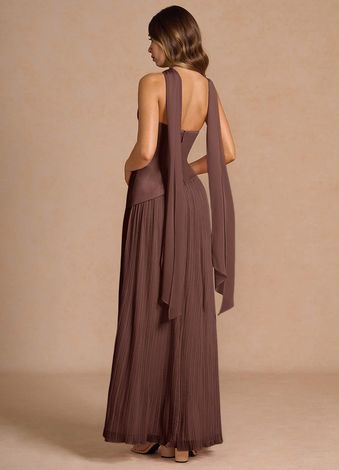 Alaina Mocha Coco Maxi Dress  Dress - WSBYTLP
