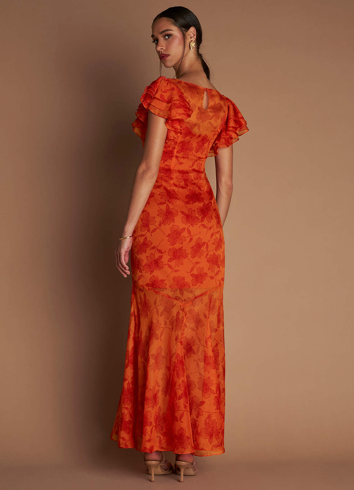 Amaria Tangerine Maxi Dress  Dress - WSBYTLP