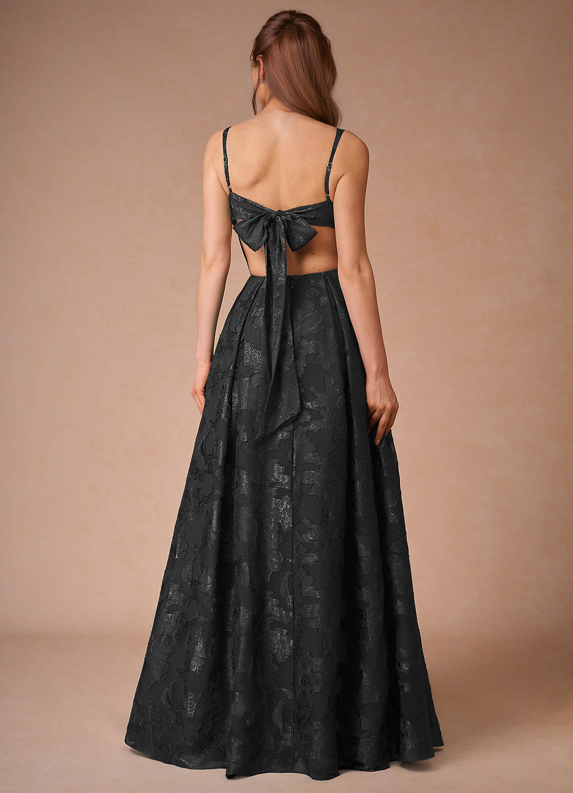 Althea Black Tie-Back Maxi Dress  Dress - WSBYTLP