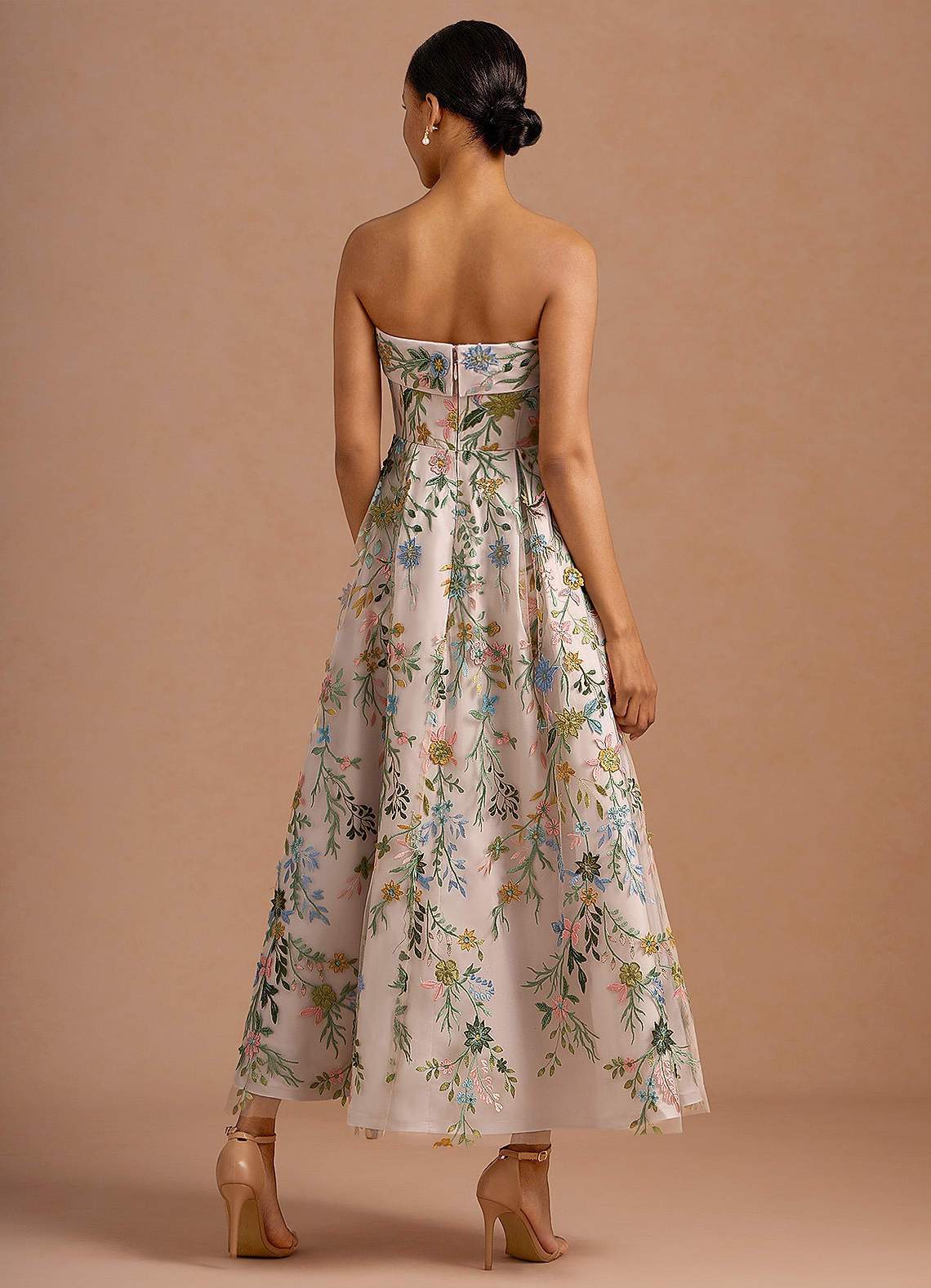 Evangeline Blush Pink Multi Maxi Dress  Dress - WSBYTLP