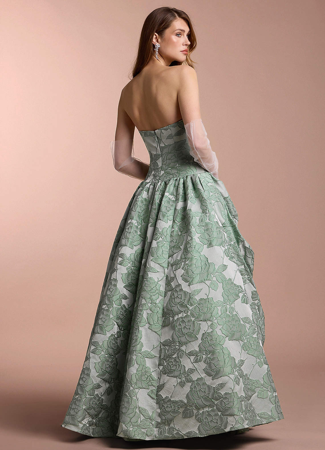 Danielle Mint Rose Gown  Dress - WSBYTLP