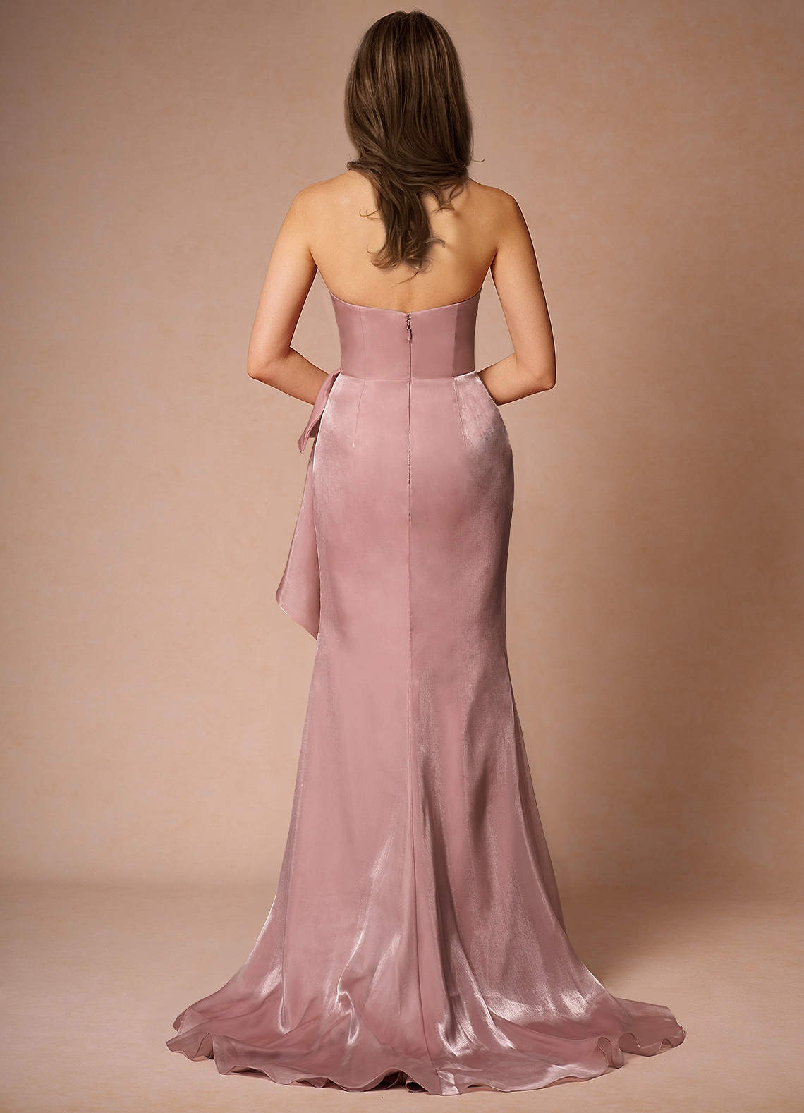Cressidia Pink Strapless Gown  Dress - WSBYTLP