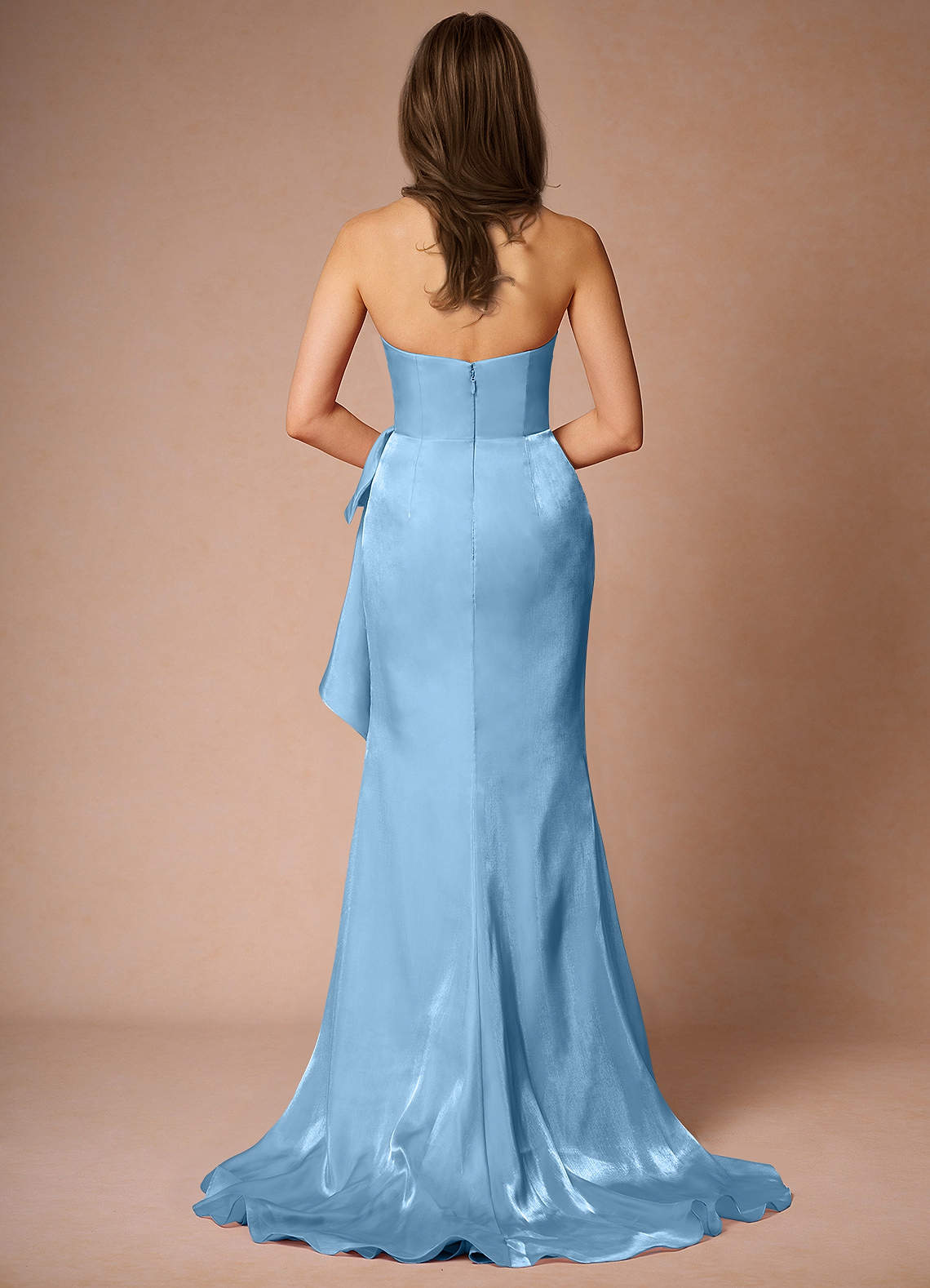 Cressidia Mint Blue Strapless Gown  Dress - WSBYTLP