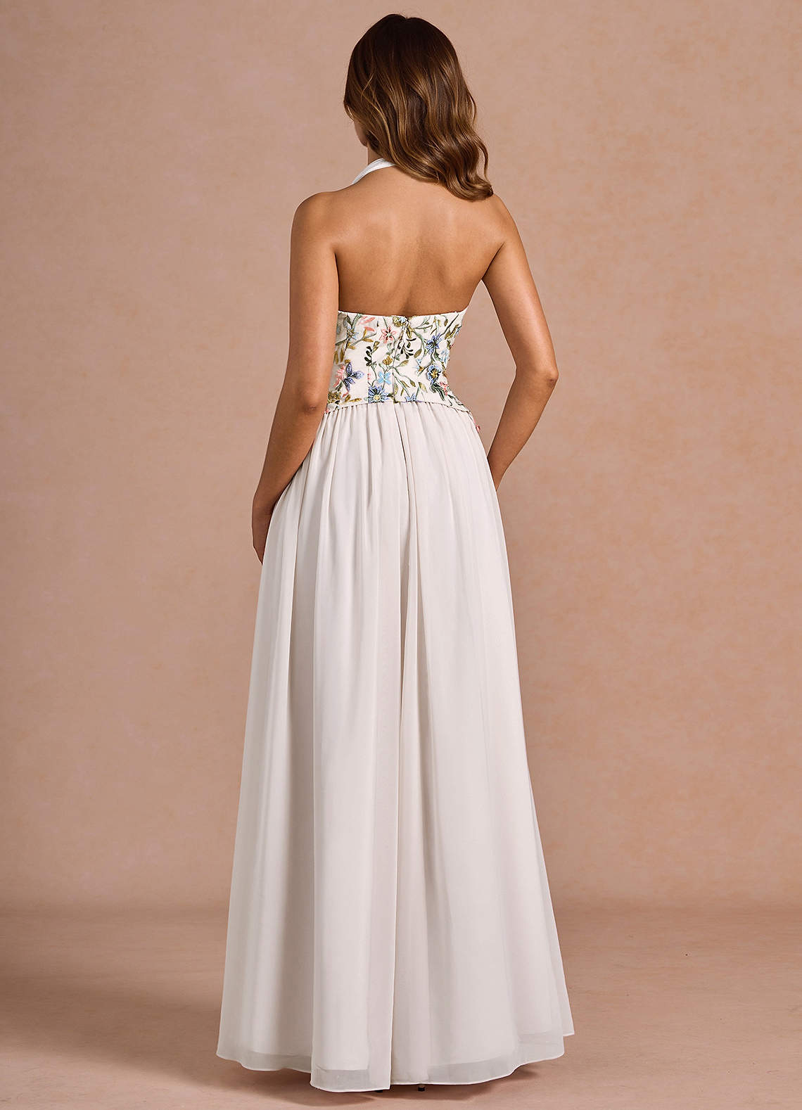 Ellis White Maxi Dress  Dress - WSBYTLP