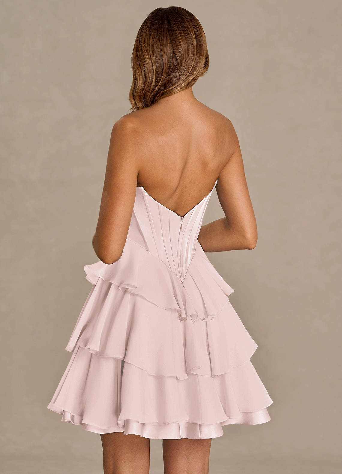 Brinley Powder Pink Mini Dress  Dress - WSBYTLP