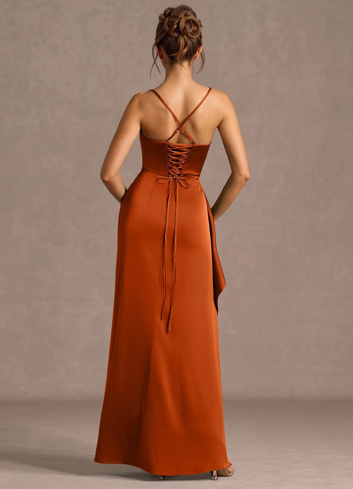 Sarai Rust Maxi Dress  Dress - WSBYTLP