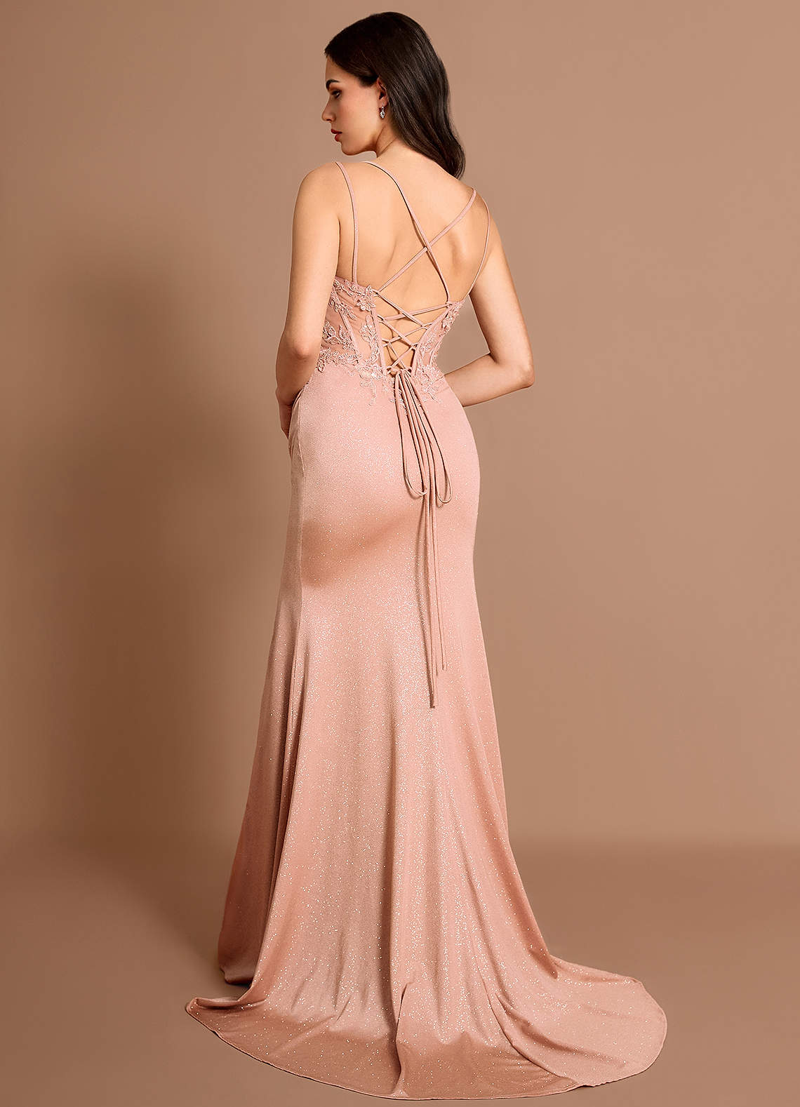 Cicely  Champagne Maxi Dress  Dress - WSBYTLP