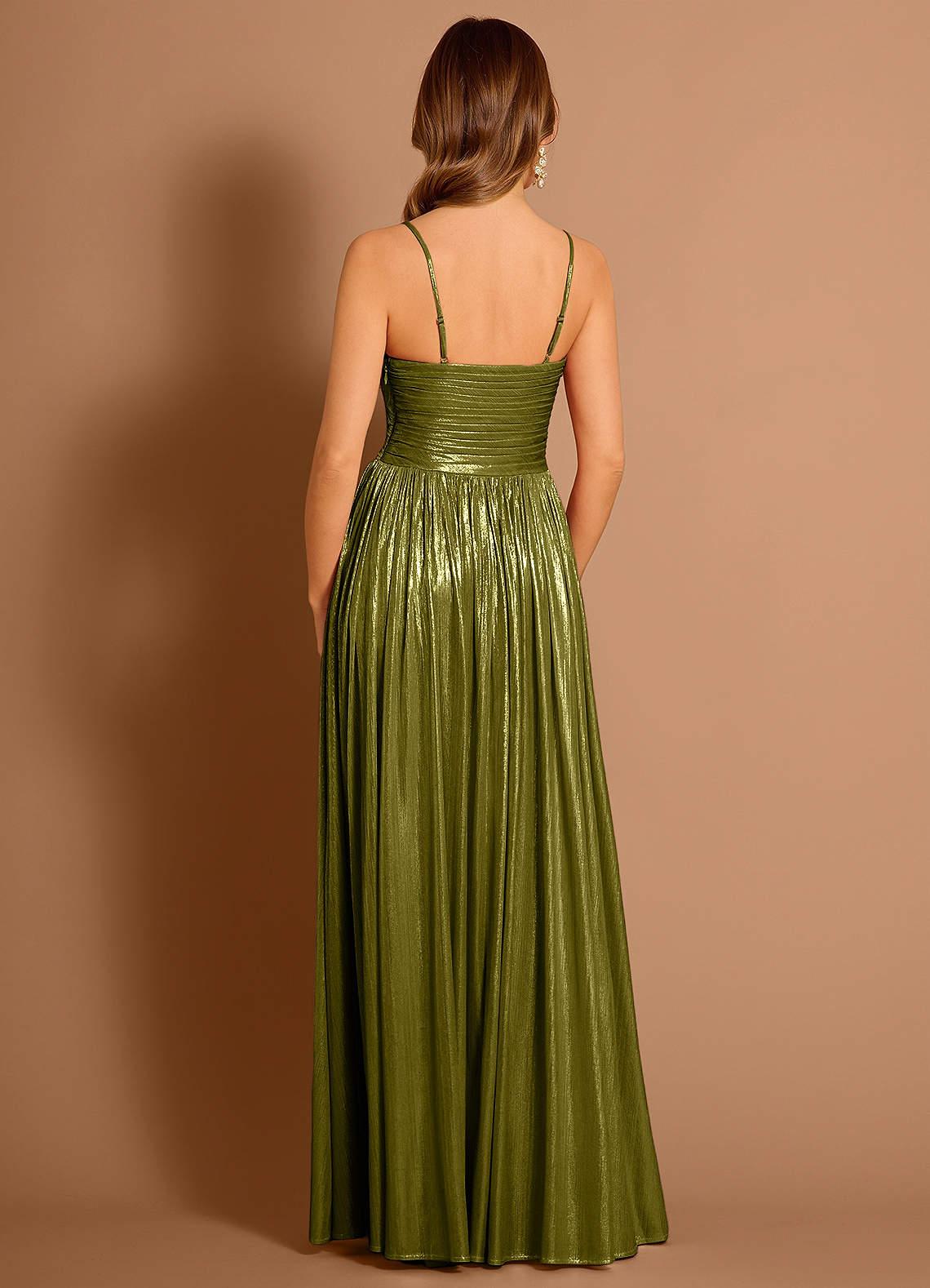 Estrella Olive Maxi Dress  Dress - WSBYTLP