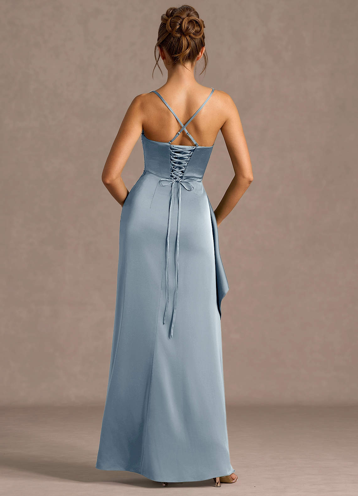 Sarai Powder Blue Maxi Dress  Dress - WSBYTLP