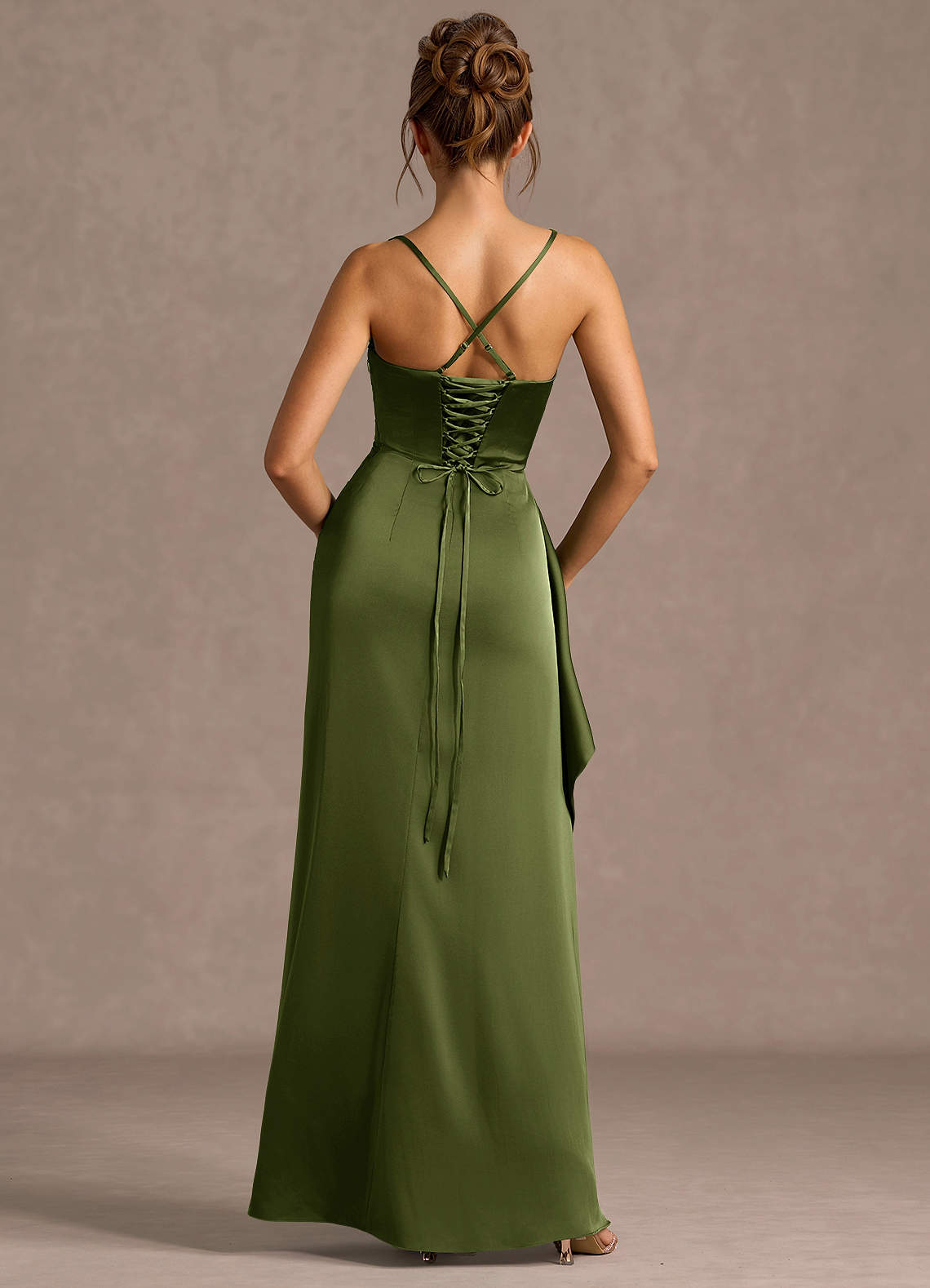 Sarai Olive Maxi Dress  Dress - WSBYTLP