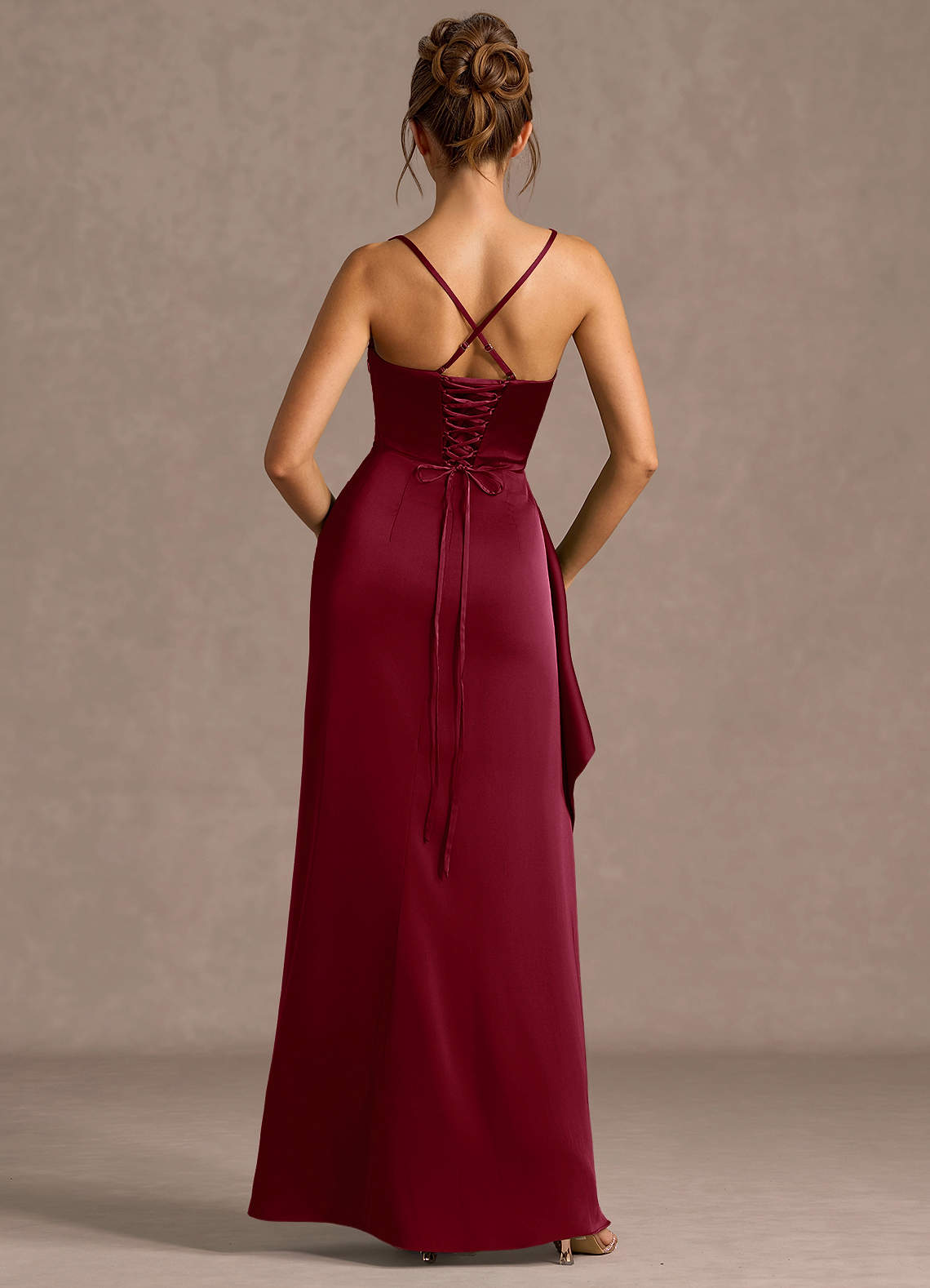 Sarai Merlot Maxi Dress  Dress - WSBYTLP