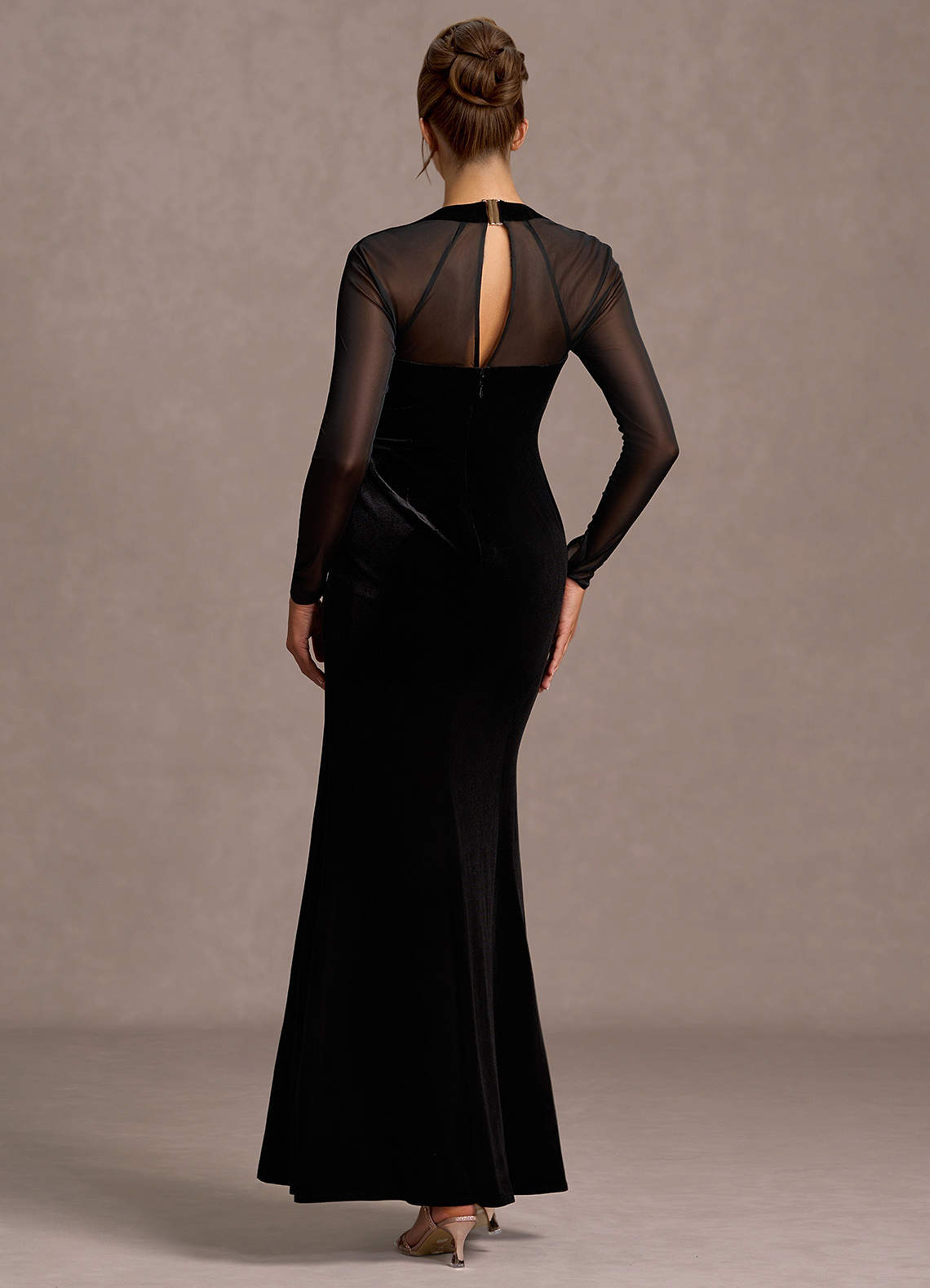 Megan Black Maxi Dress  Dress - WSBYTLP