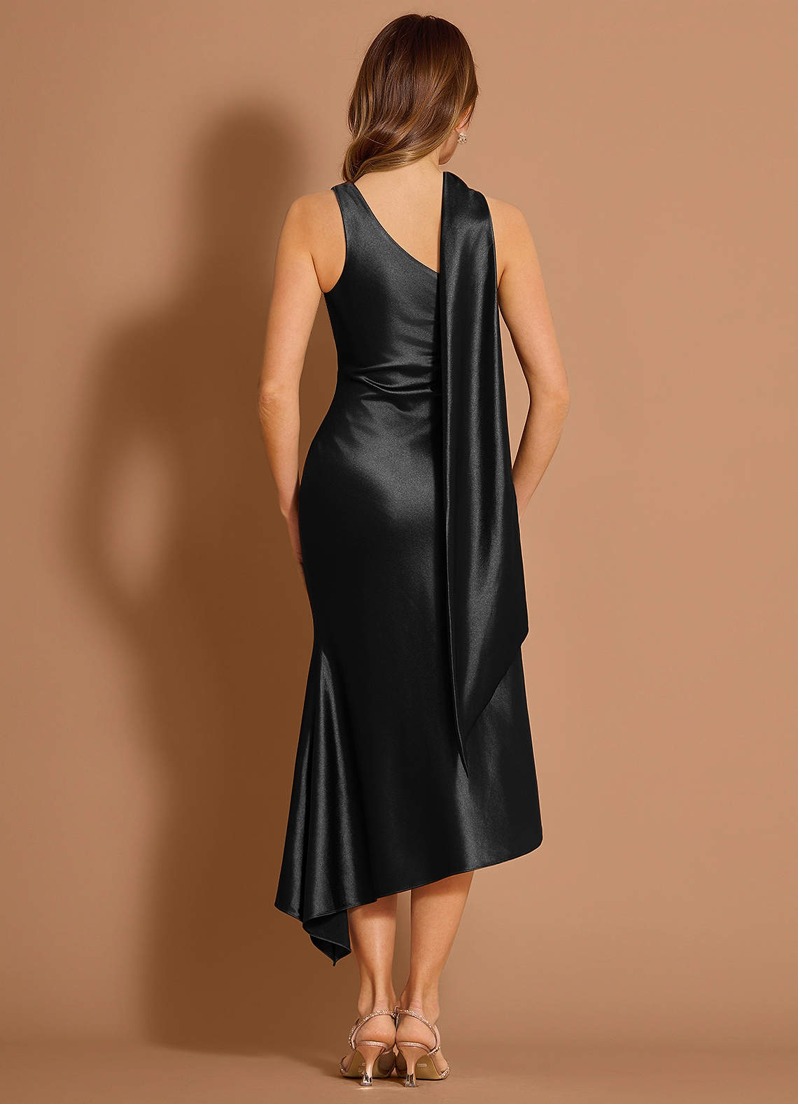 Euphemia Black Midi Dress  Dress - WSBYTLP
