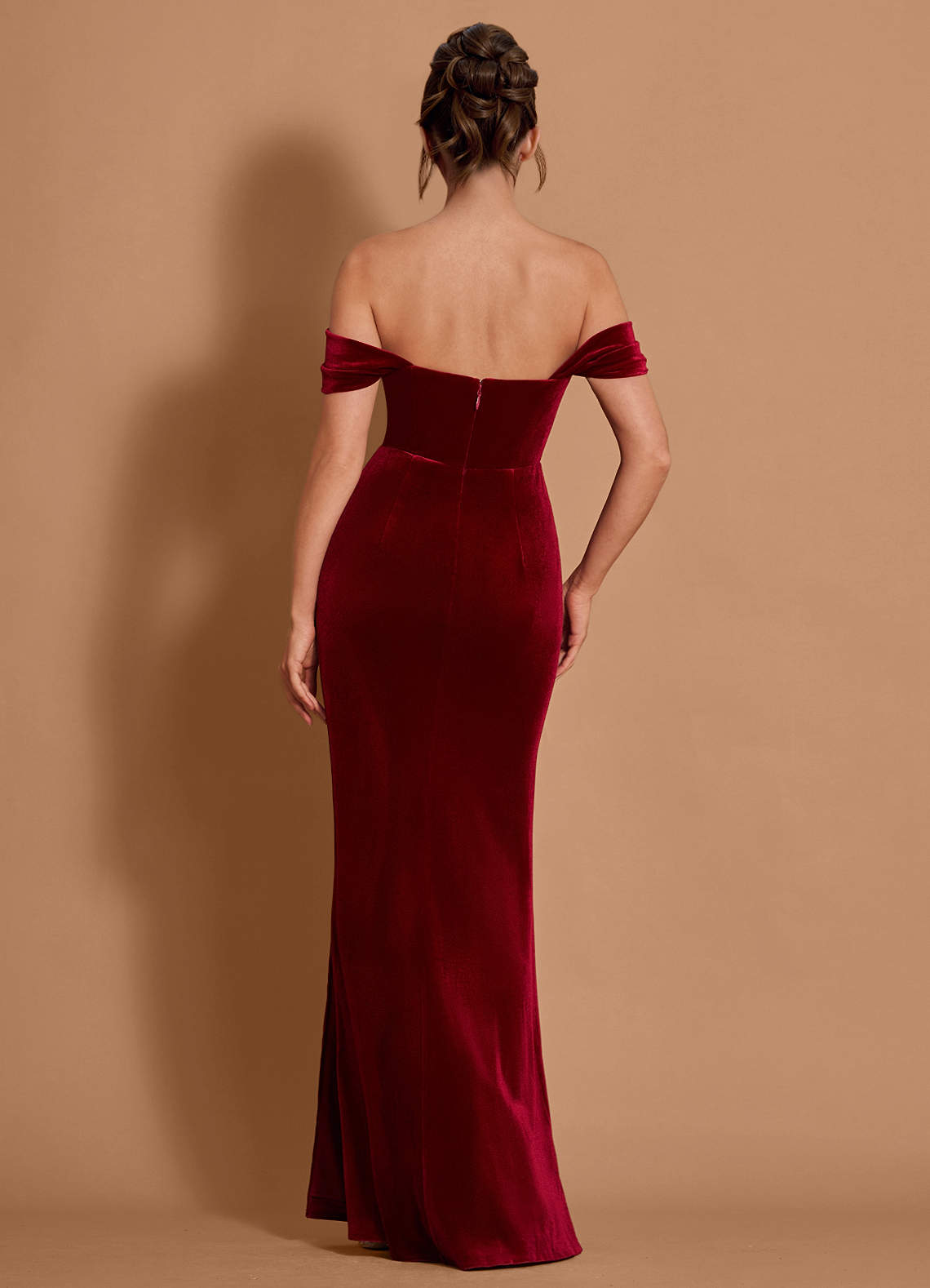 Vionette Wine Maxi Dress  Dress - WSBYTLP