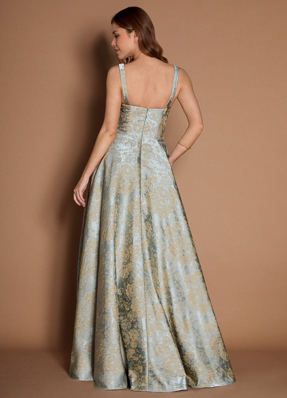 Lilla Vintage Blue Maxi Prom Dress  Dress - WSBYTLP