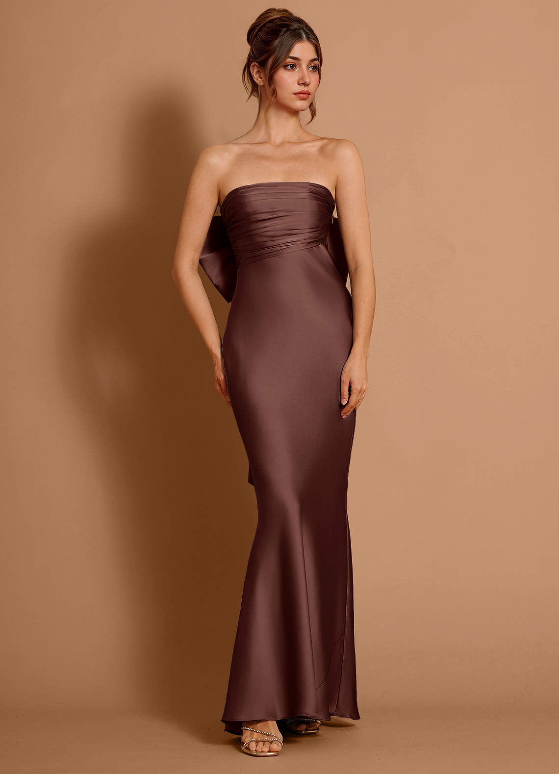 Aveline Mocha Coco Maxi Dress  Dress - WSBYTLP