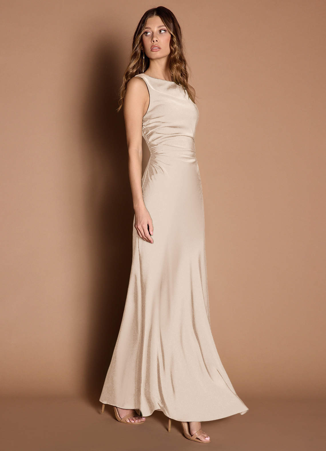 Evadne Cream Open Back Dress  Dress - WSBYTLP