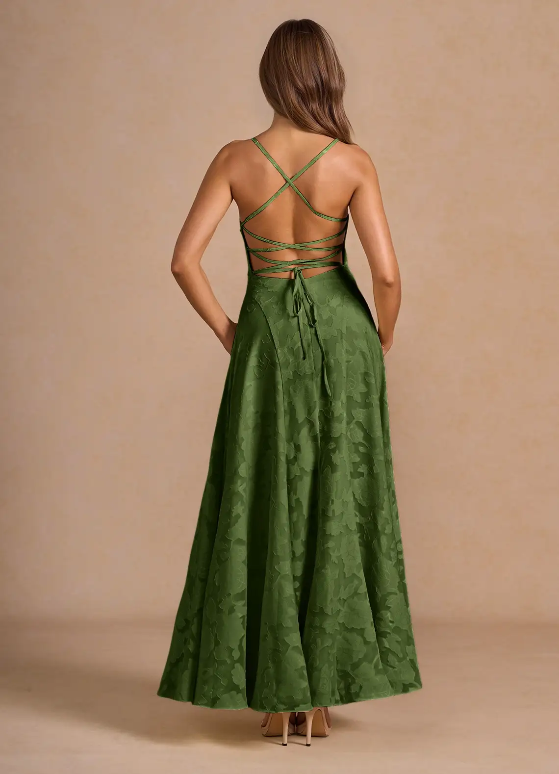 Irelia Olive Maxi Dress  Dress - WSBYTLP